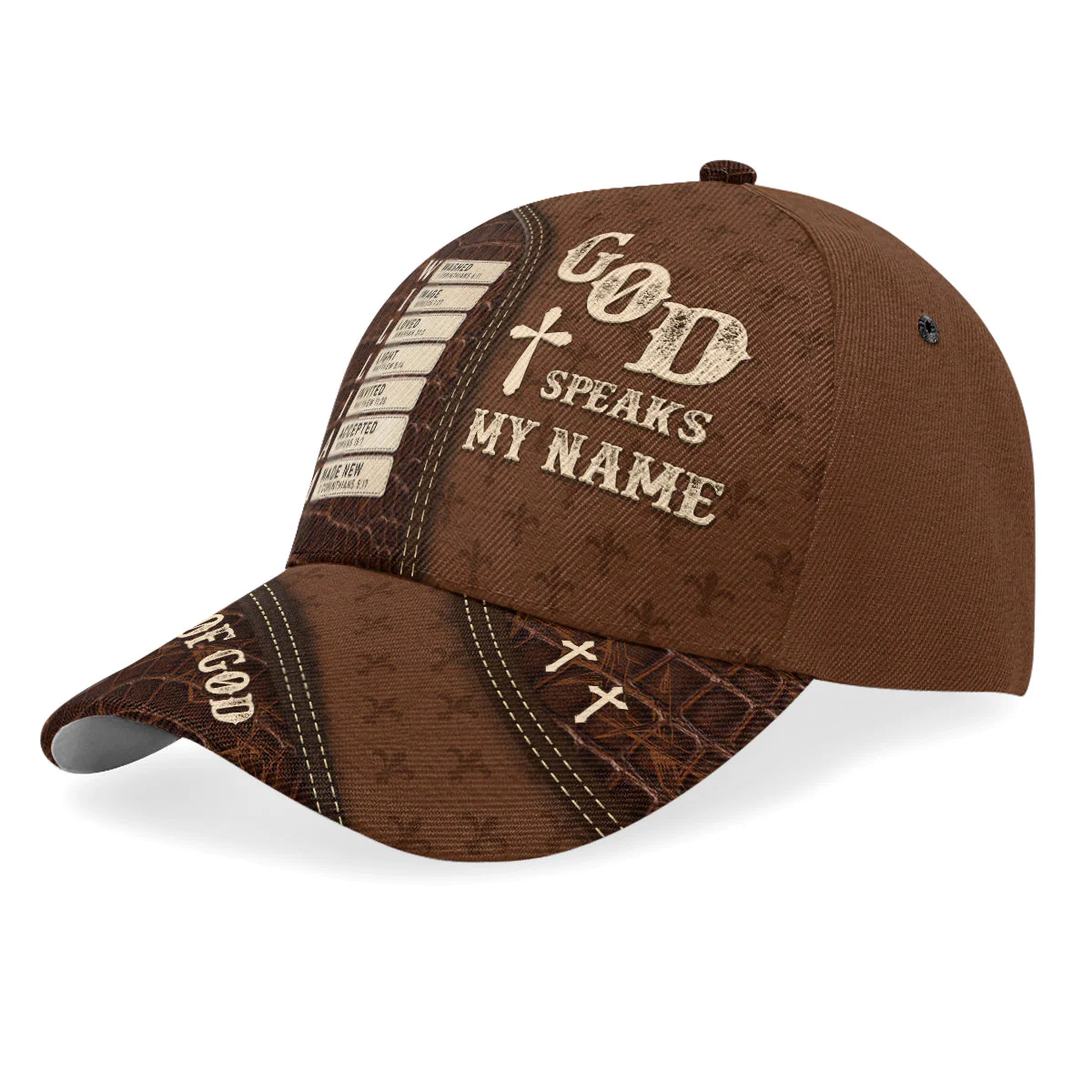 Man Of God, God Speaks My Name - Personalized Classic Cap TD118 - Image 2