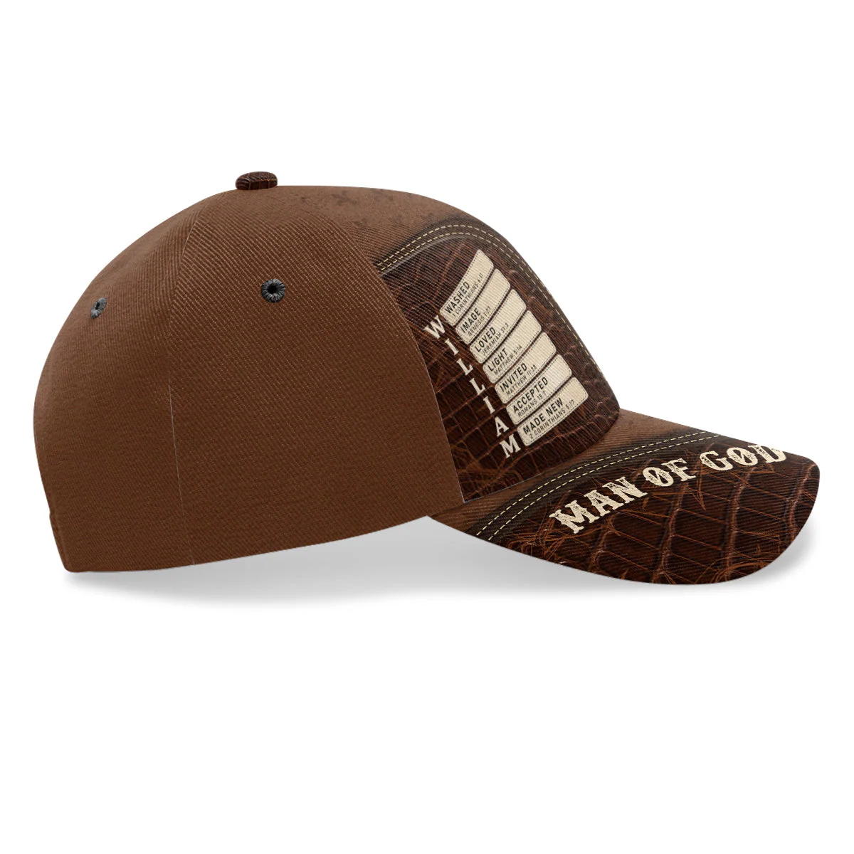 Man Of God, God Speaks My Name - Personalized Classic Cap TD118 - Image 4