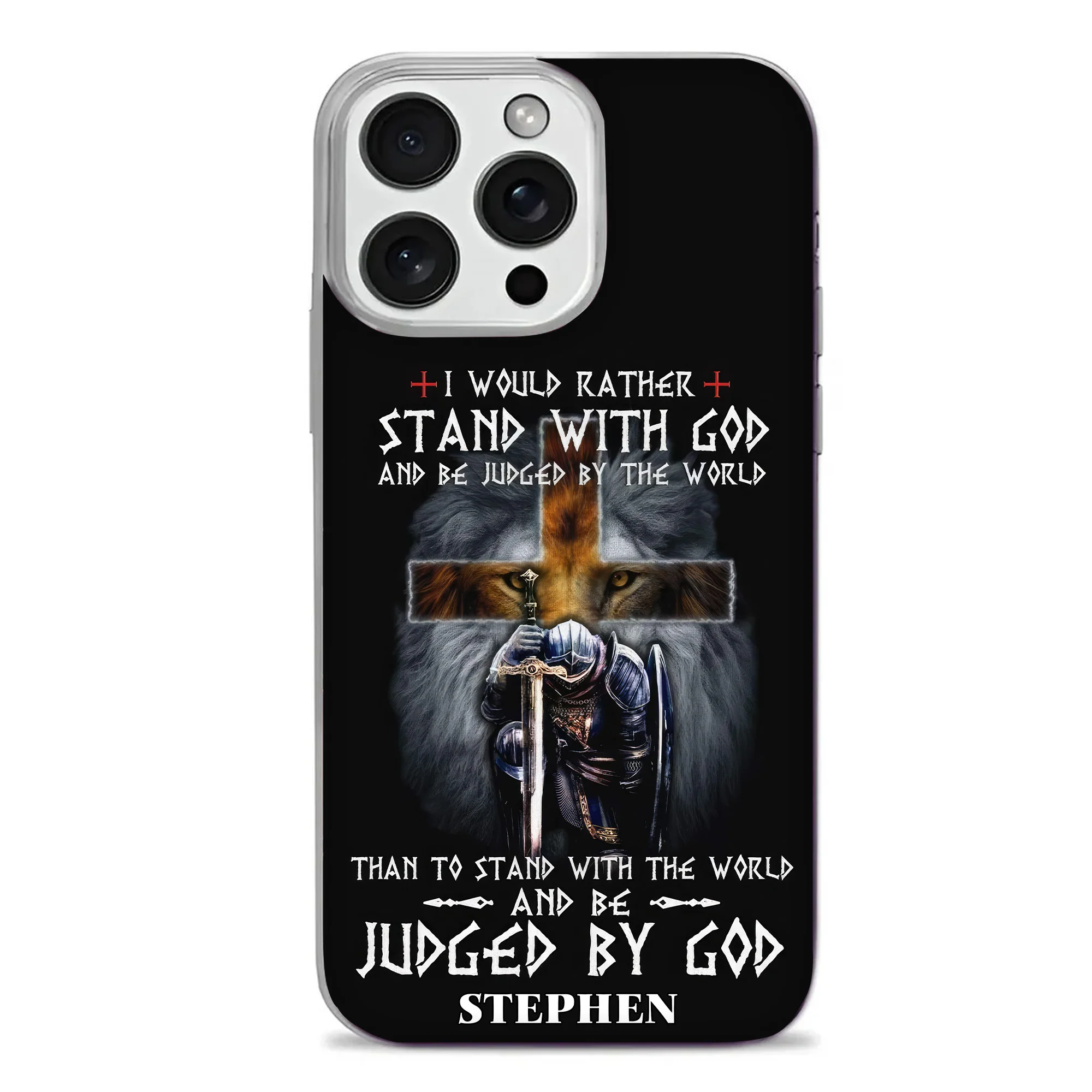 Man Of God I Would Rather Stand With God - Personalized Phone Case TD118