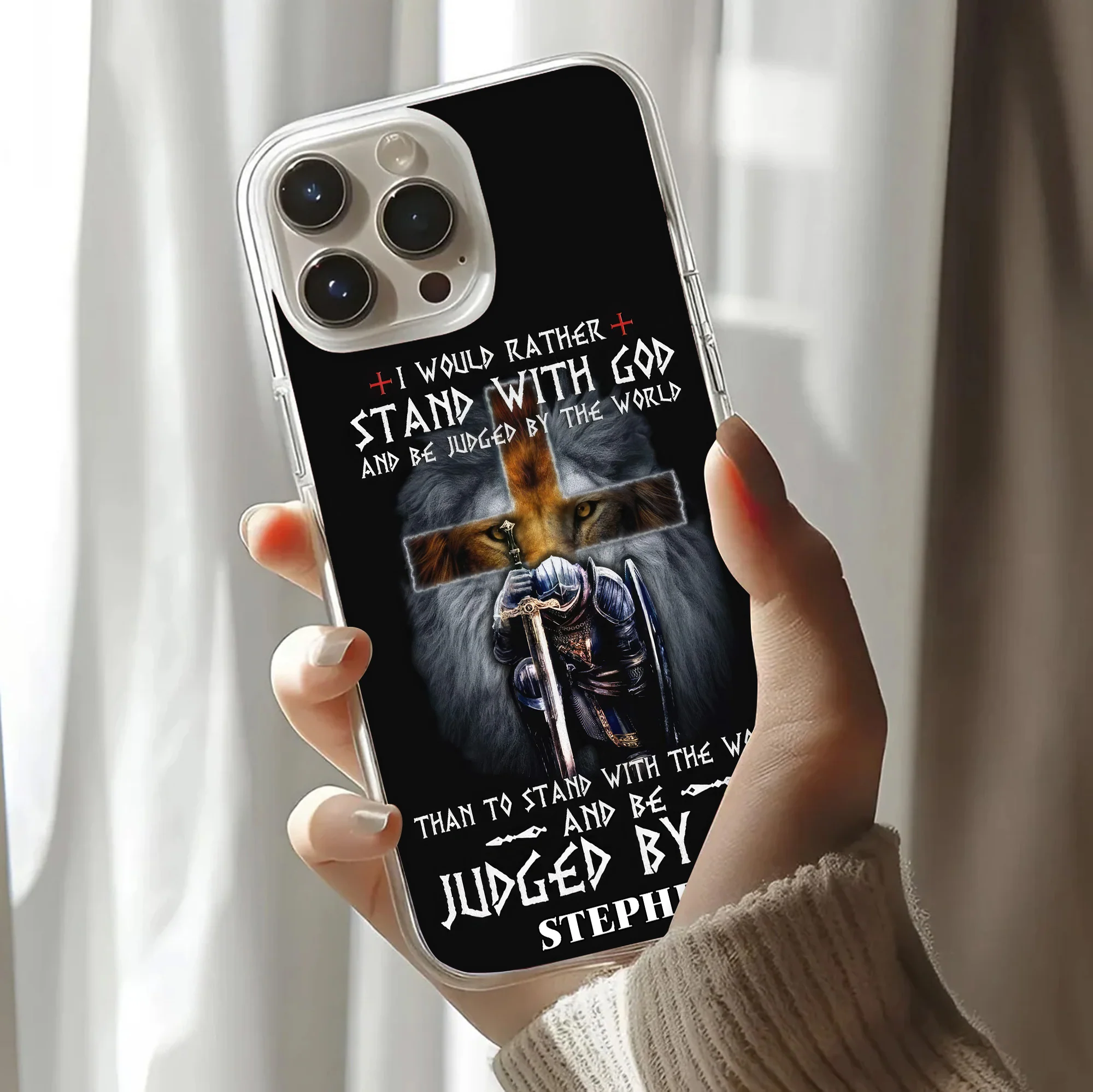 Man Of God I Would Rather Stand With God - Personalized Phone Case TD118 - Image 3
