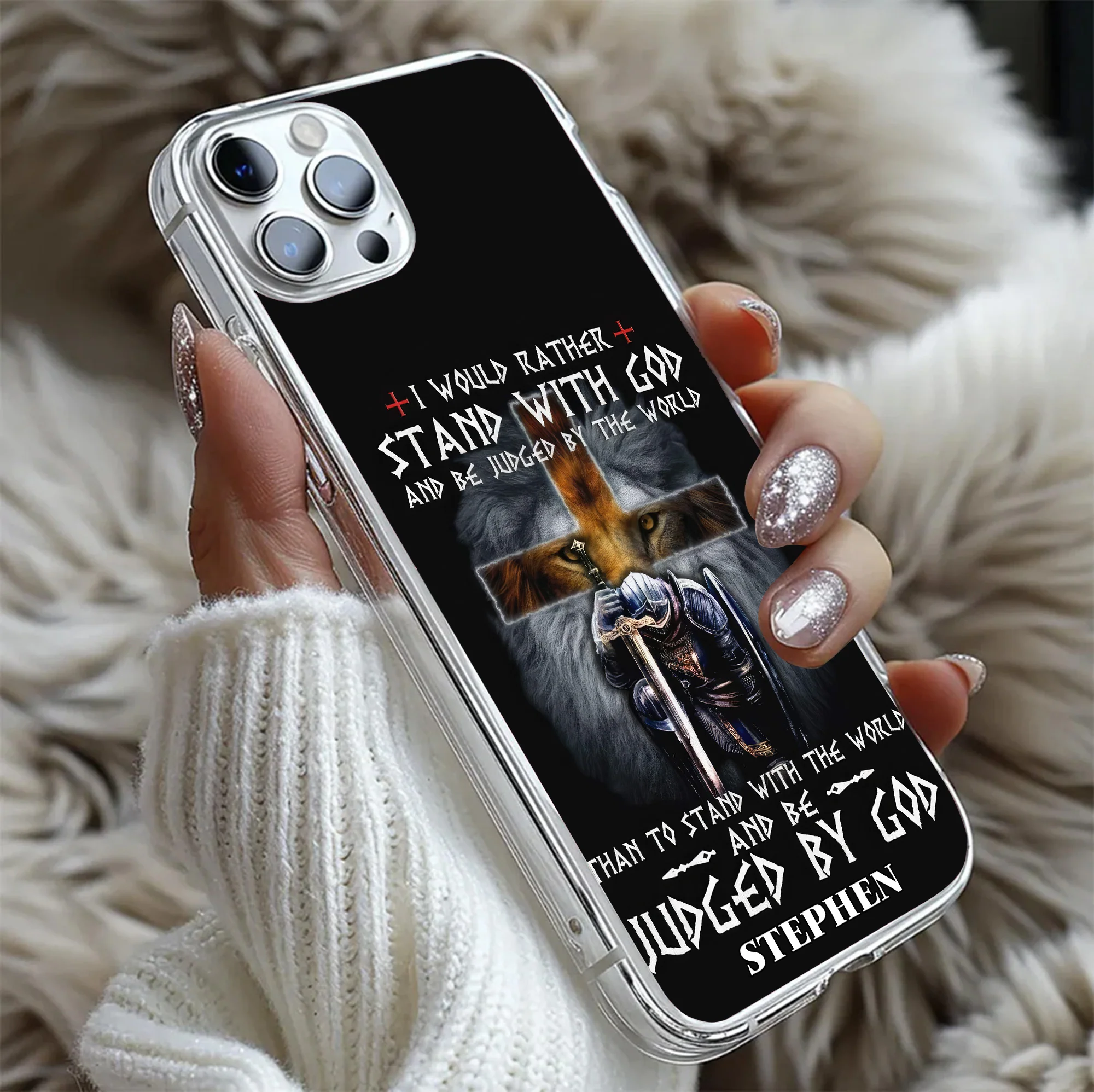 Man Of God I Would Rather Stand With God - Personalized Phone Case TD118 - Image 5