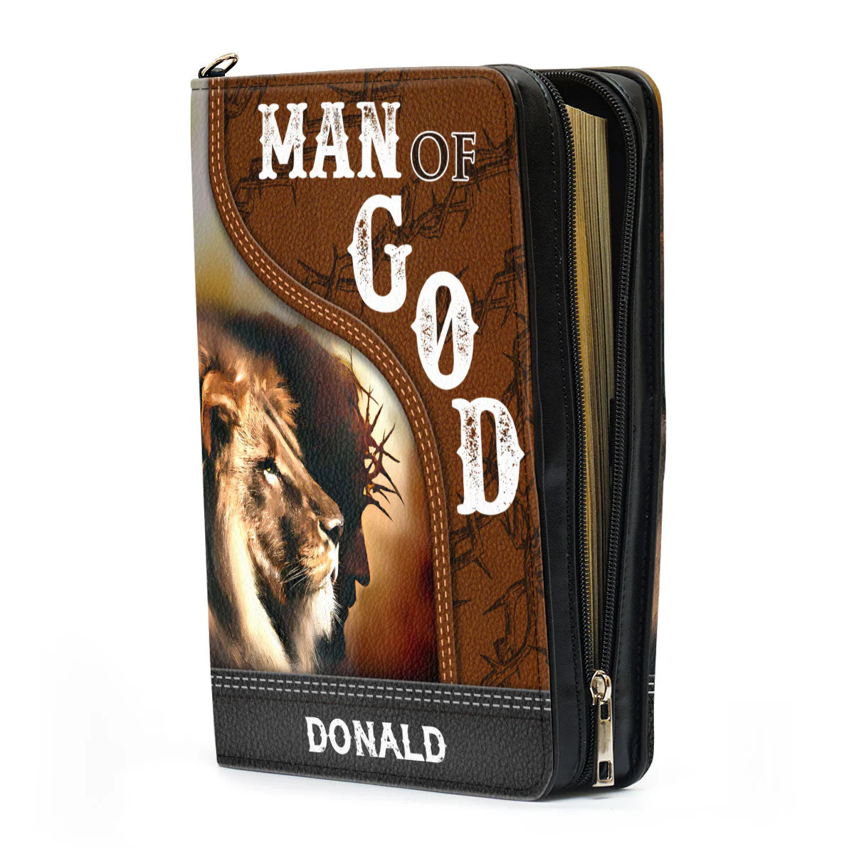 Man Of God - Personalized Bible Cover - Image 4