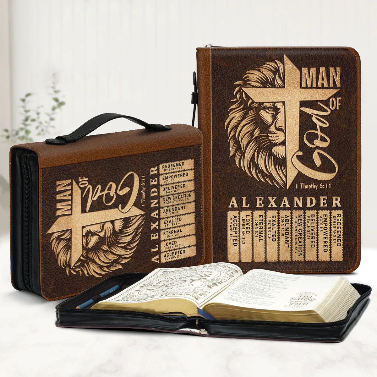 Man Of God - Personalized Bible Cover TD118