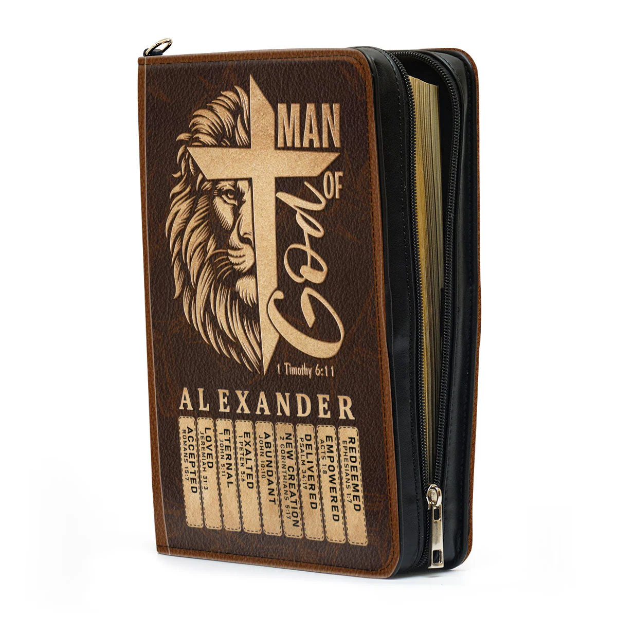 Man Of God - Personalized Bible Cover TD118 - Image 3