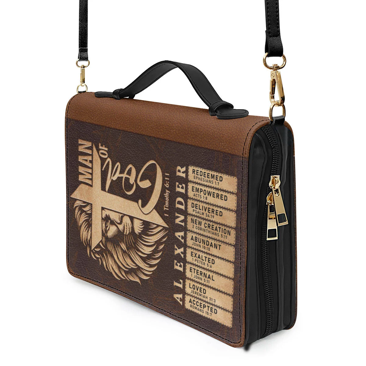 Man Of God - Personalized Bible Cover TD118 - Image 4