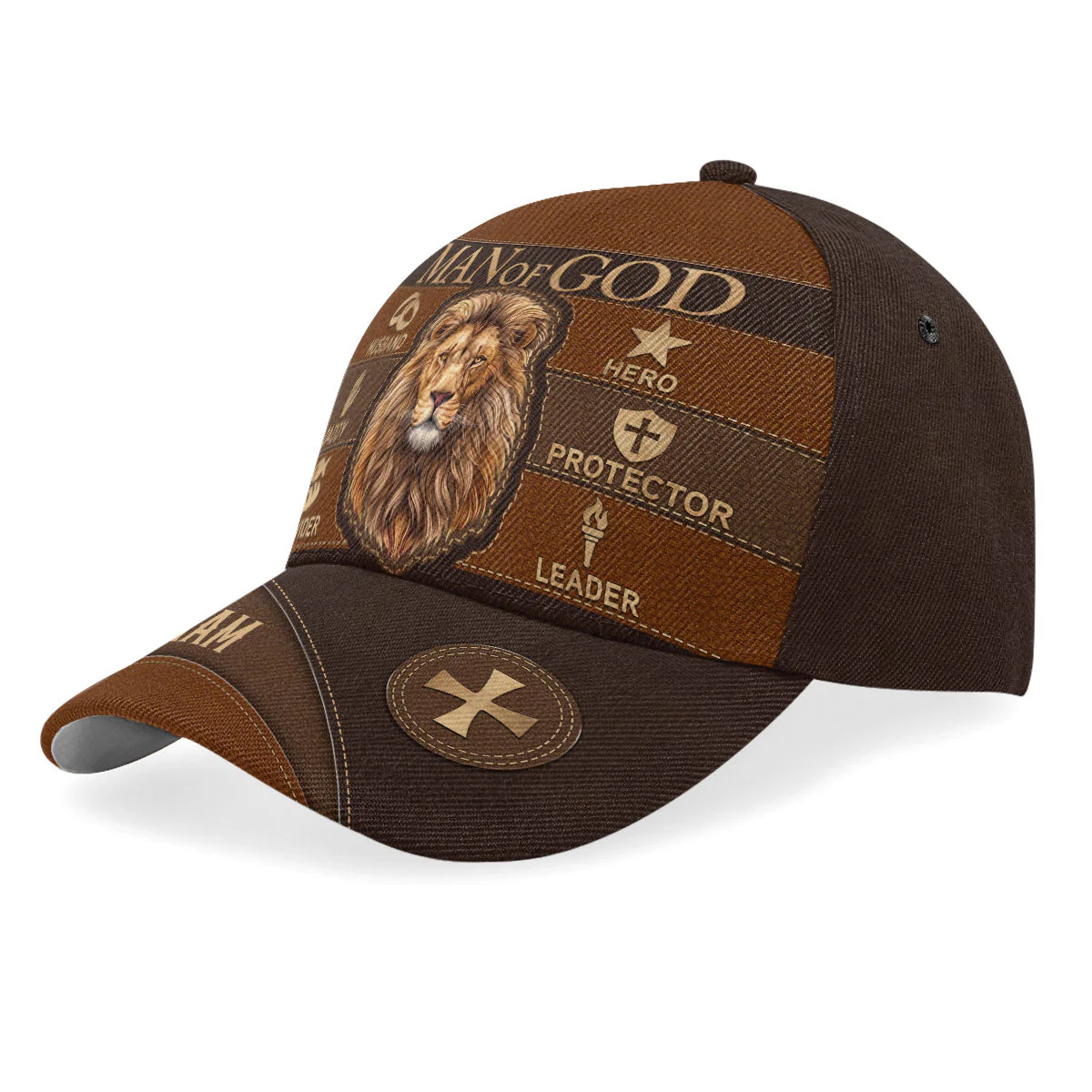 Man Of God - Personalized Classic Cap - Christian Gift For Man BA01 - Image 2