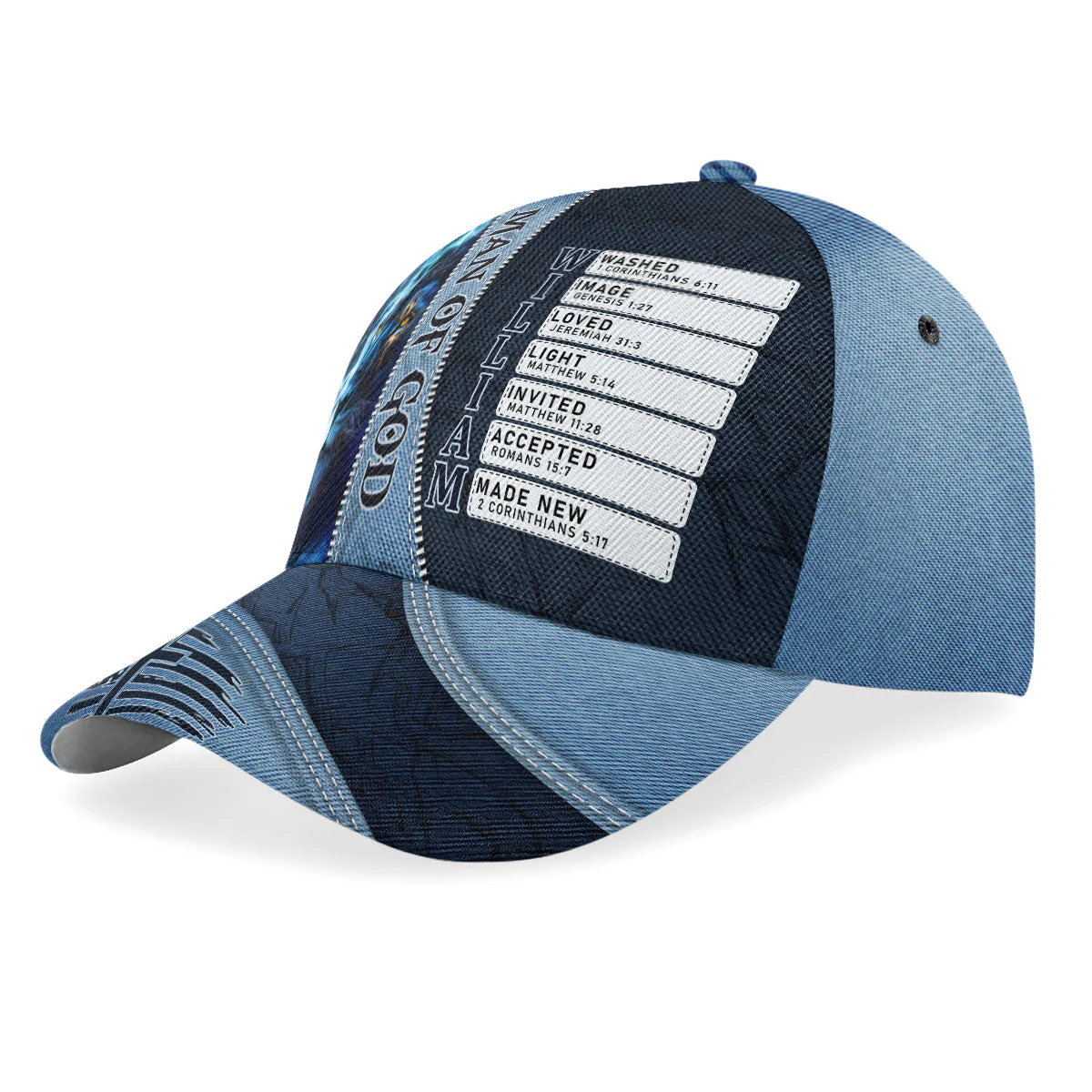 Man Of God - Personalized Classic Cap - Christian Gift For Man BA01 - Image 2