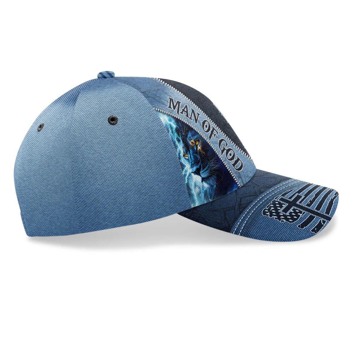 Man Of God - Personalized Classic Cap - Christian Gift For Man BA01 - Image 4
