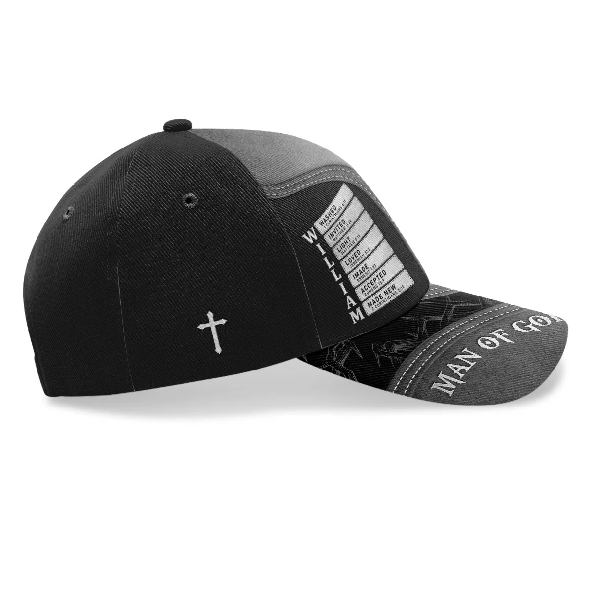 Man Of God - Personalized Classic Cap - Christian Gift For Man BA01 - Image 4