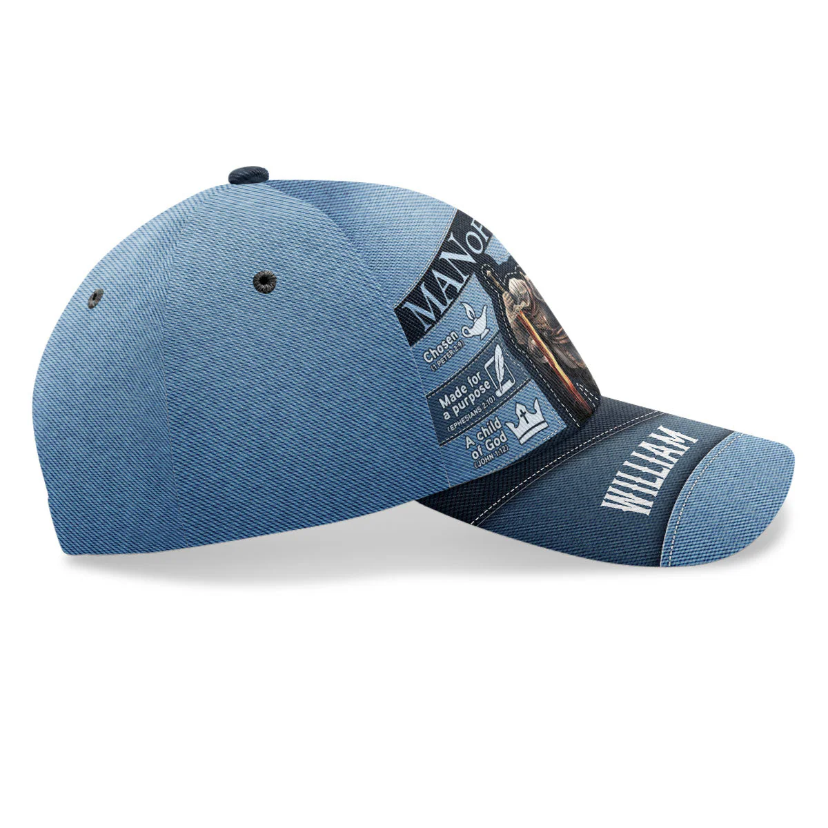 Man Of God - Personalized Classic Cap HL128 - Image 4
