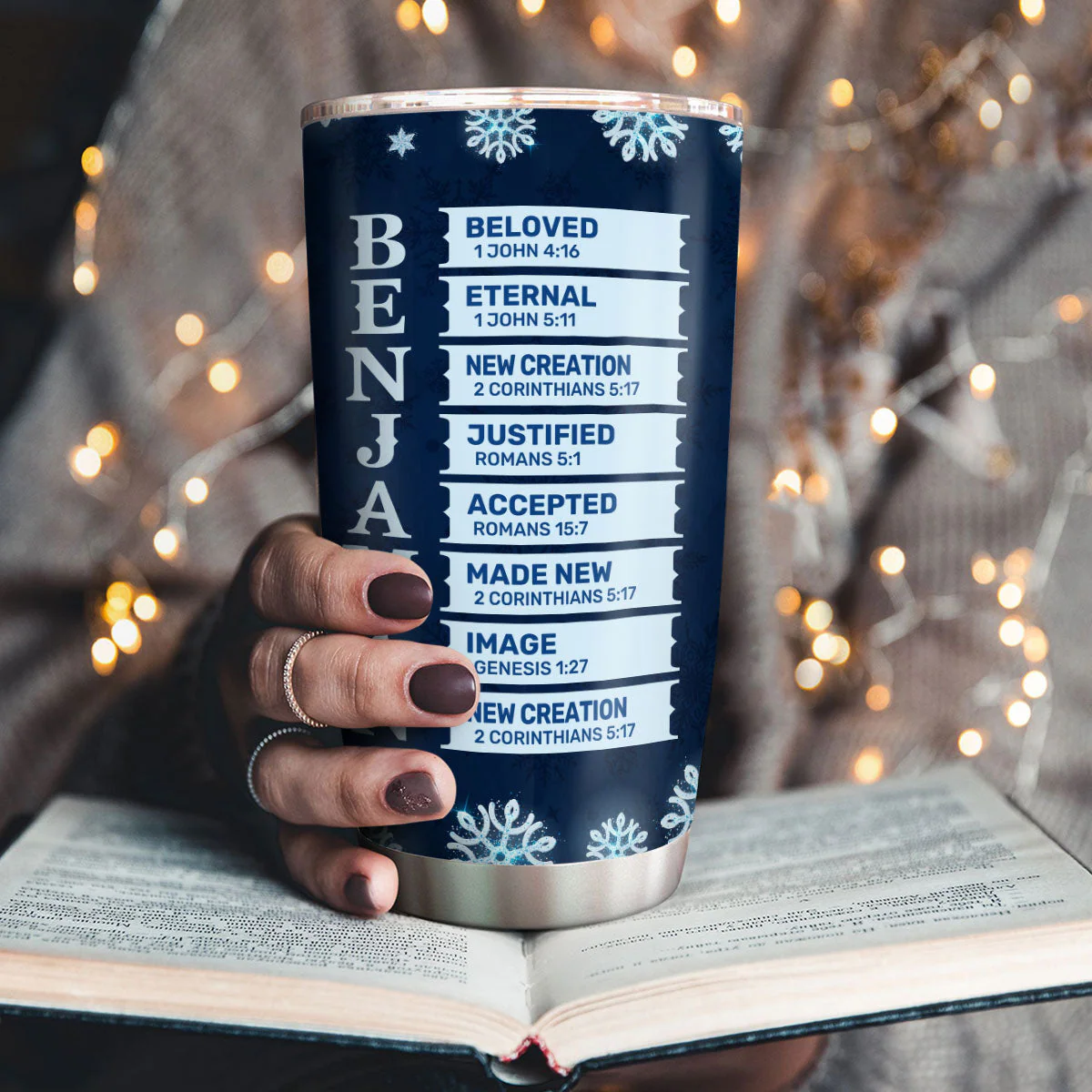 Man Of God - Personalized Stainless Steel Tumbler - Gift For Him, For Christmas HL128 - Image 3
