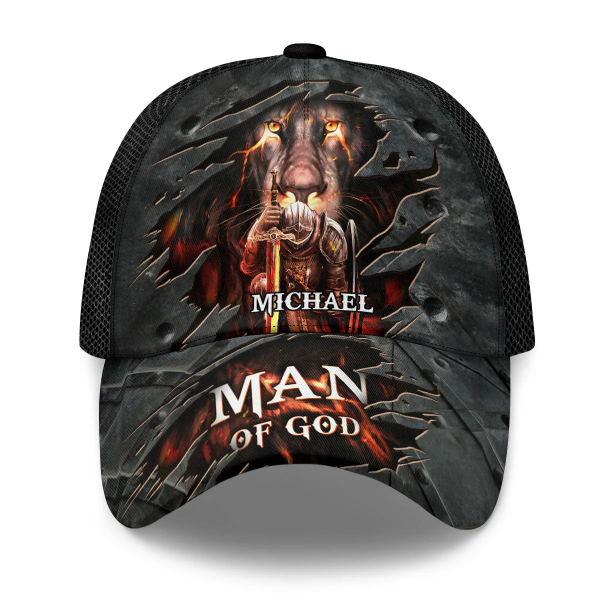 Man Of God Sodier Of Army - Personalized Classic Cap - Gift for Men, Dad, Grandpa, Husband, Father's Day Gift | NA94