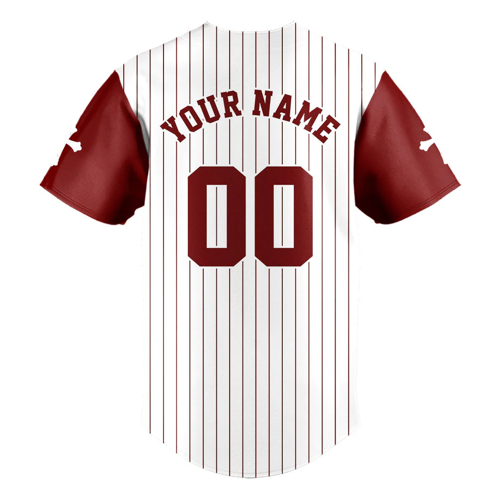 Man Of God Striped Baseball Jersey - Christant Gift For Him - Image 3