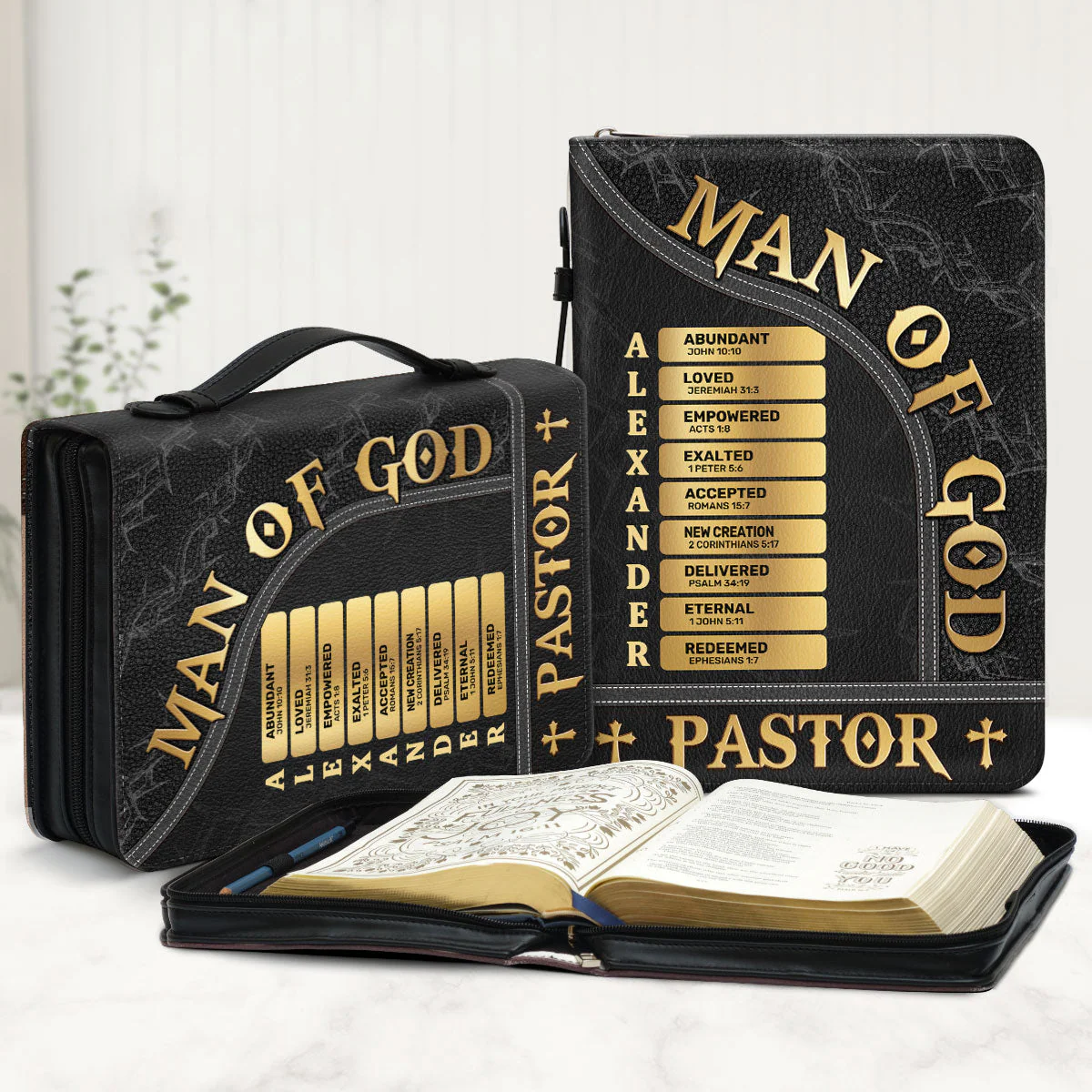 Man Of God The Shepherd’s Word - Personalized Bible Cover TD118