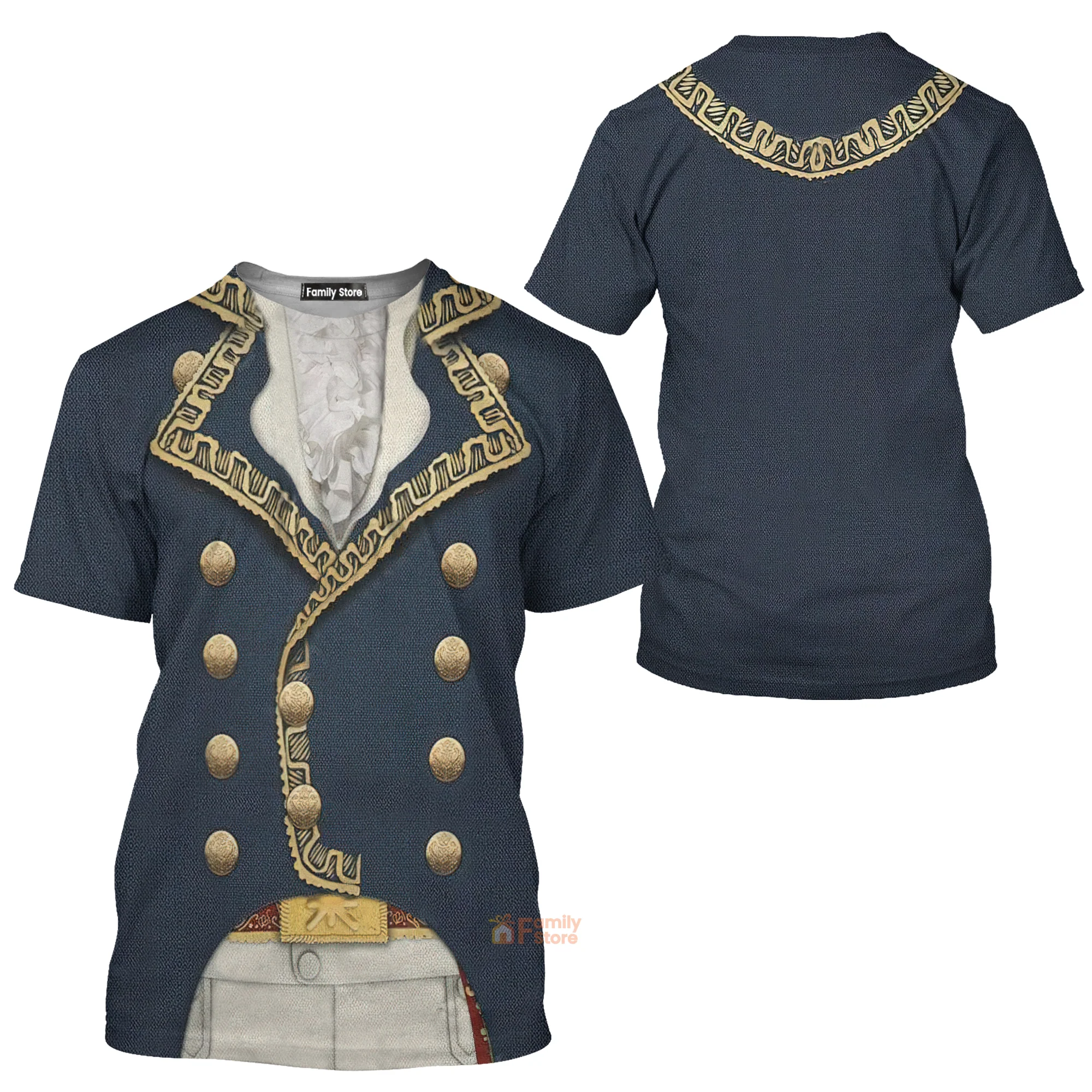 Marquis de Lafayette T-Shirts For Men - Image 3