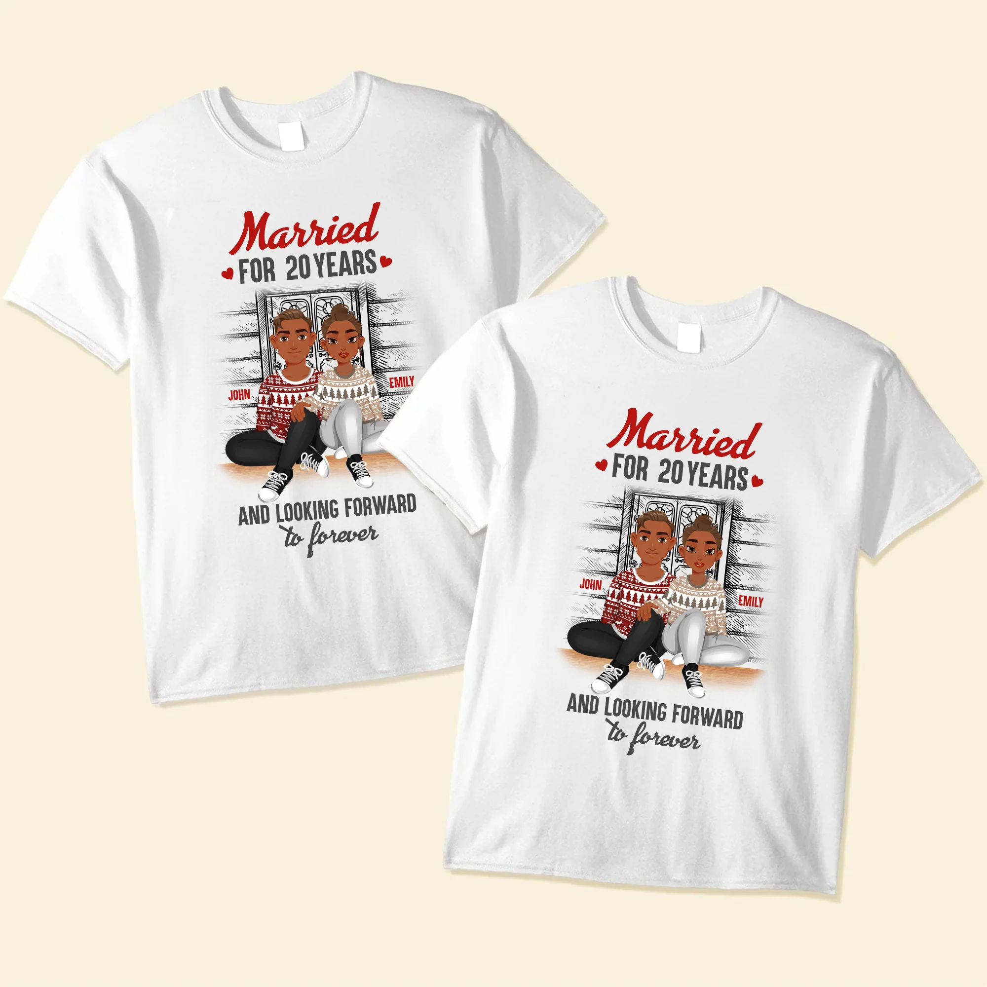 Married For Many Years And Looking Forward To Forever Black African - Personalized Shirt - Gift For Couple, Husband Wife - GR1 NH96