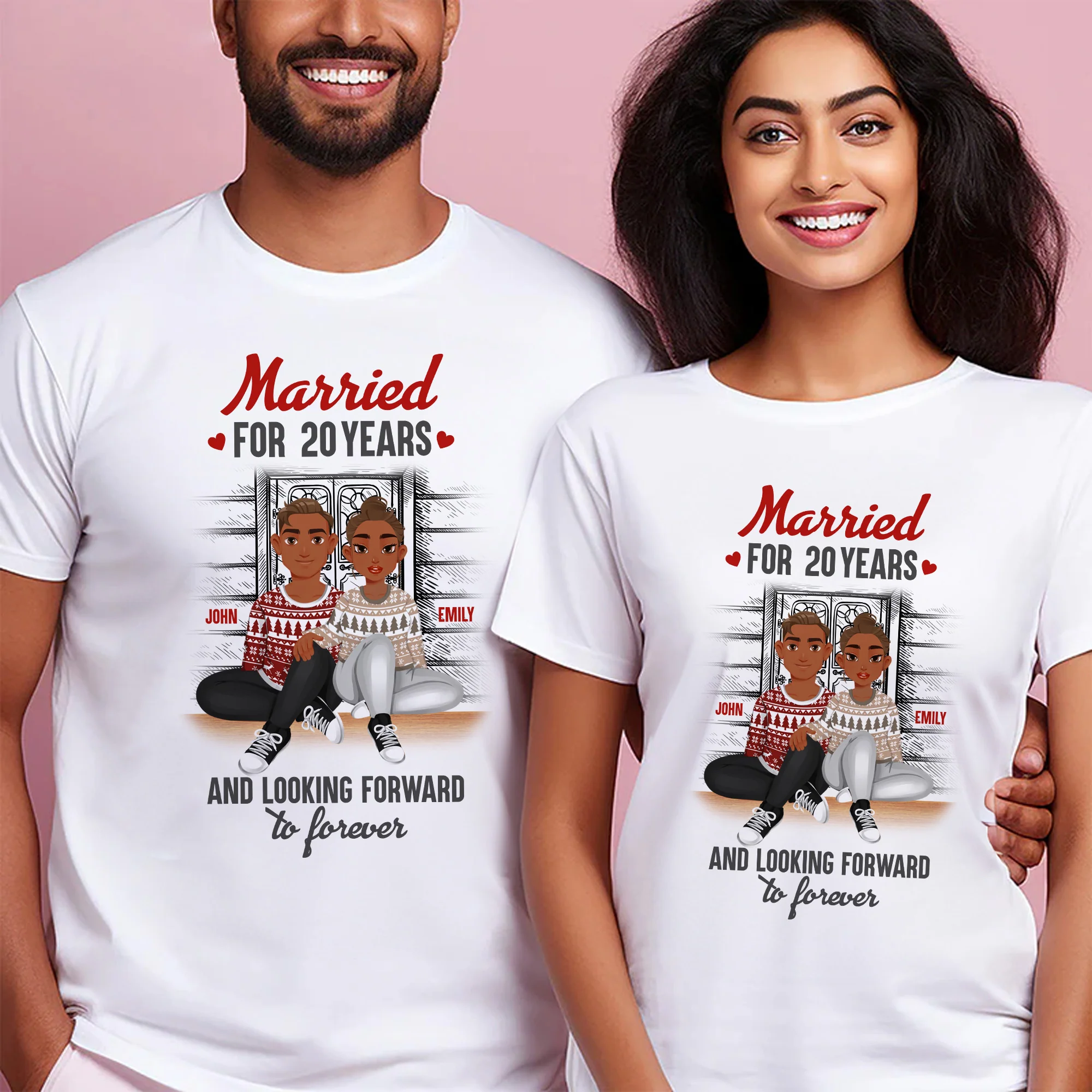 Married For Many Years And Looking Forward To Forever Black African - Personalized Shirt - Gift For Couple, Husband Wife - GR1 NH96 - Image 2