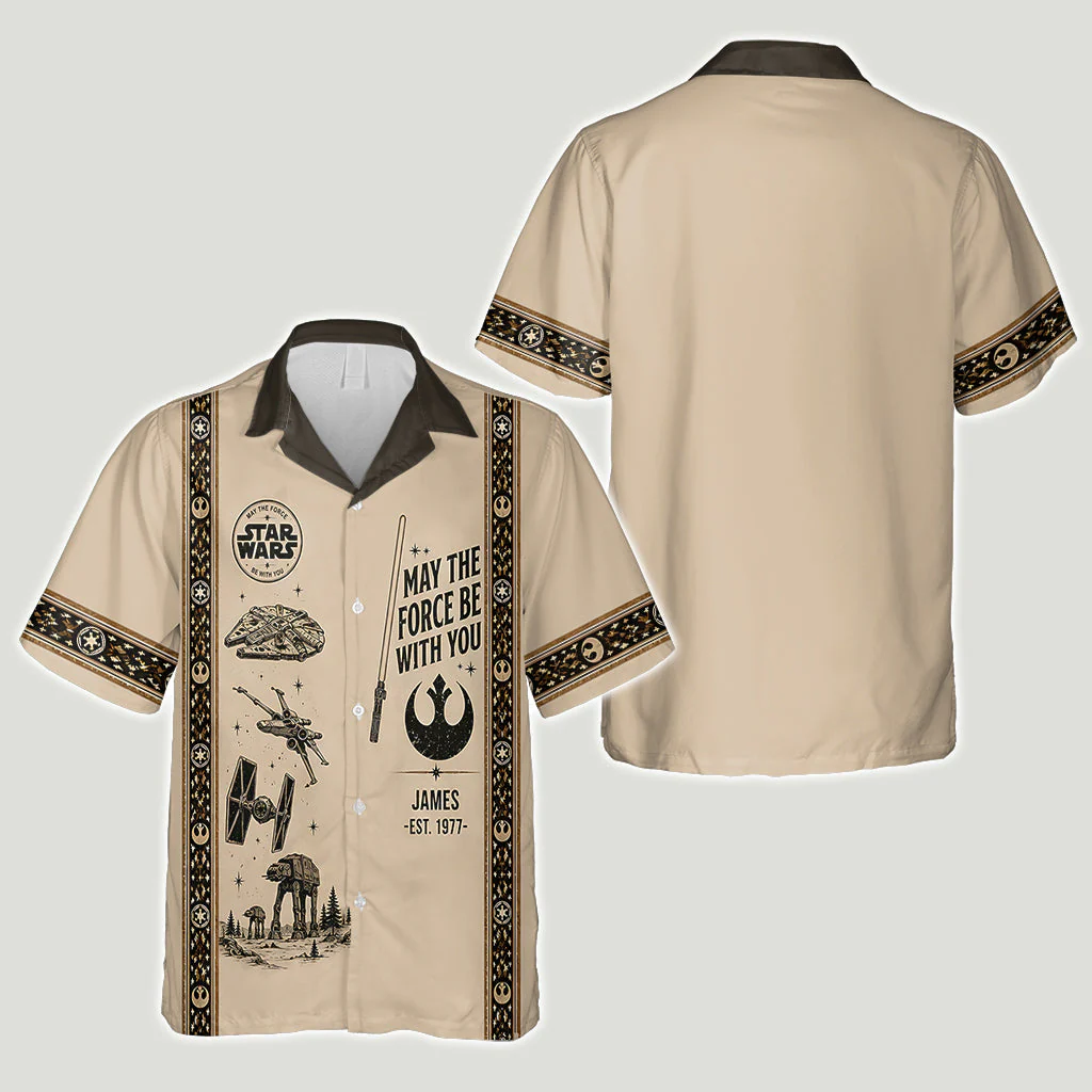 May The Force Be With You - Personalized Hawaiian Shirt - Gift For Movies Fans - Stwa - Image 4