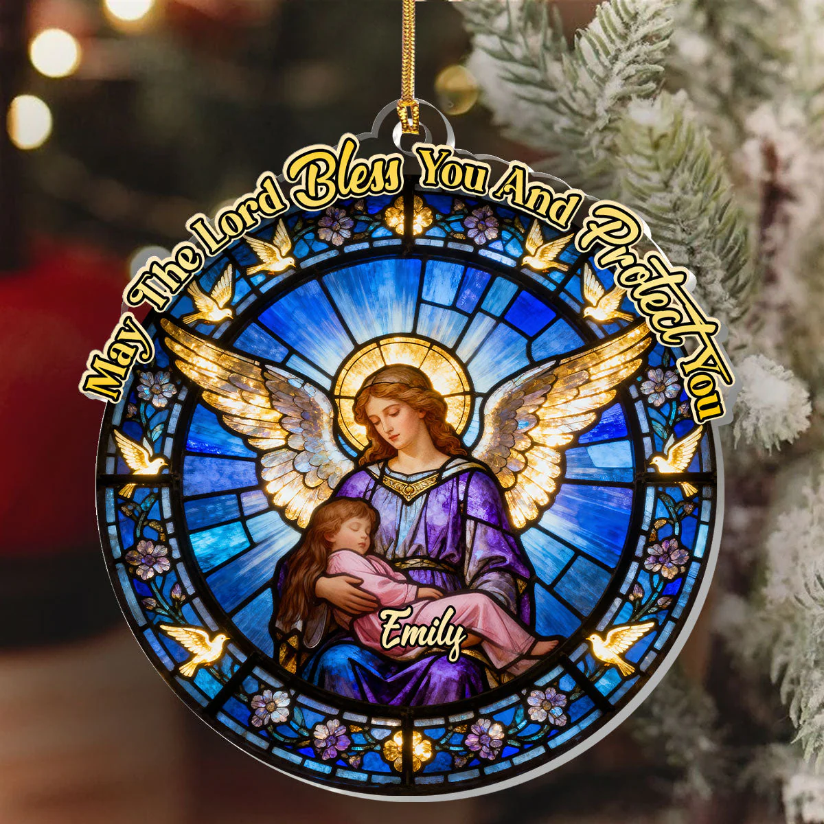 May The Lord Bless You And Protect You - Personalized 1-Layer Acrylic Ornament HL128 - Image 6