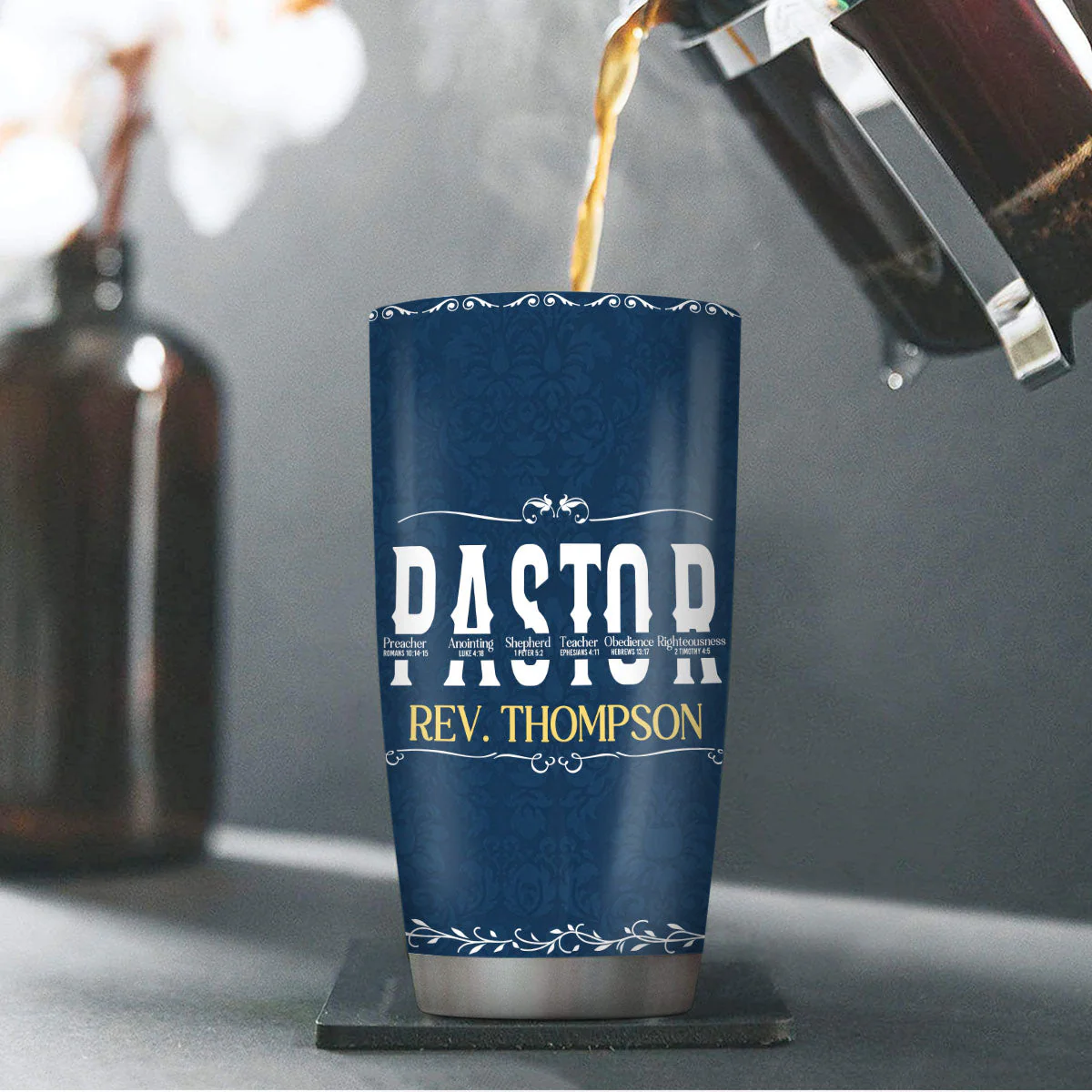 May The Lord Bless You And Protect You - Personalized Stainless Steel Tumbler TD118 - Image 4