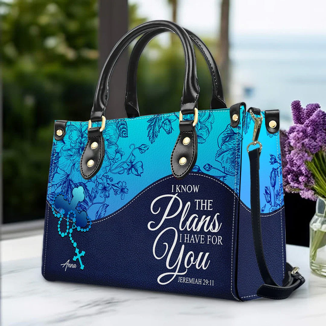 May the Lord Bless You - Personalized Leather Handbag - Gift For Her HL128 - Image 3