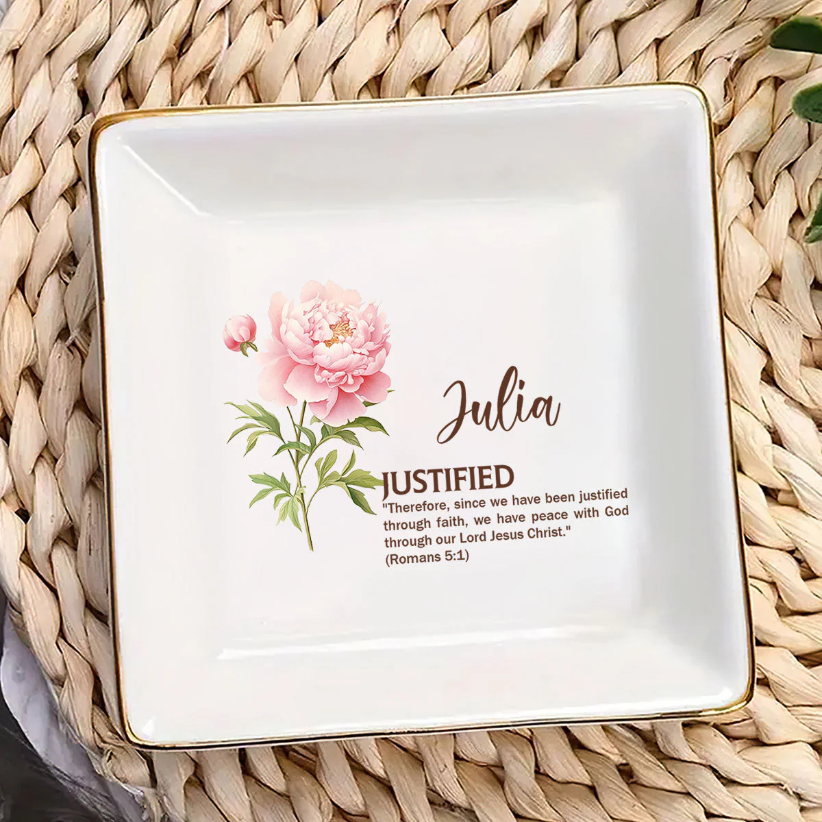 Meaning Of Your Name - Personalized Jewelry Dish - Gift For Grandma, Mom, Girlfriend, Wife, Bestie, Sister - NH96 - Image 3