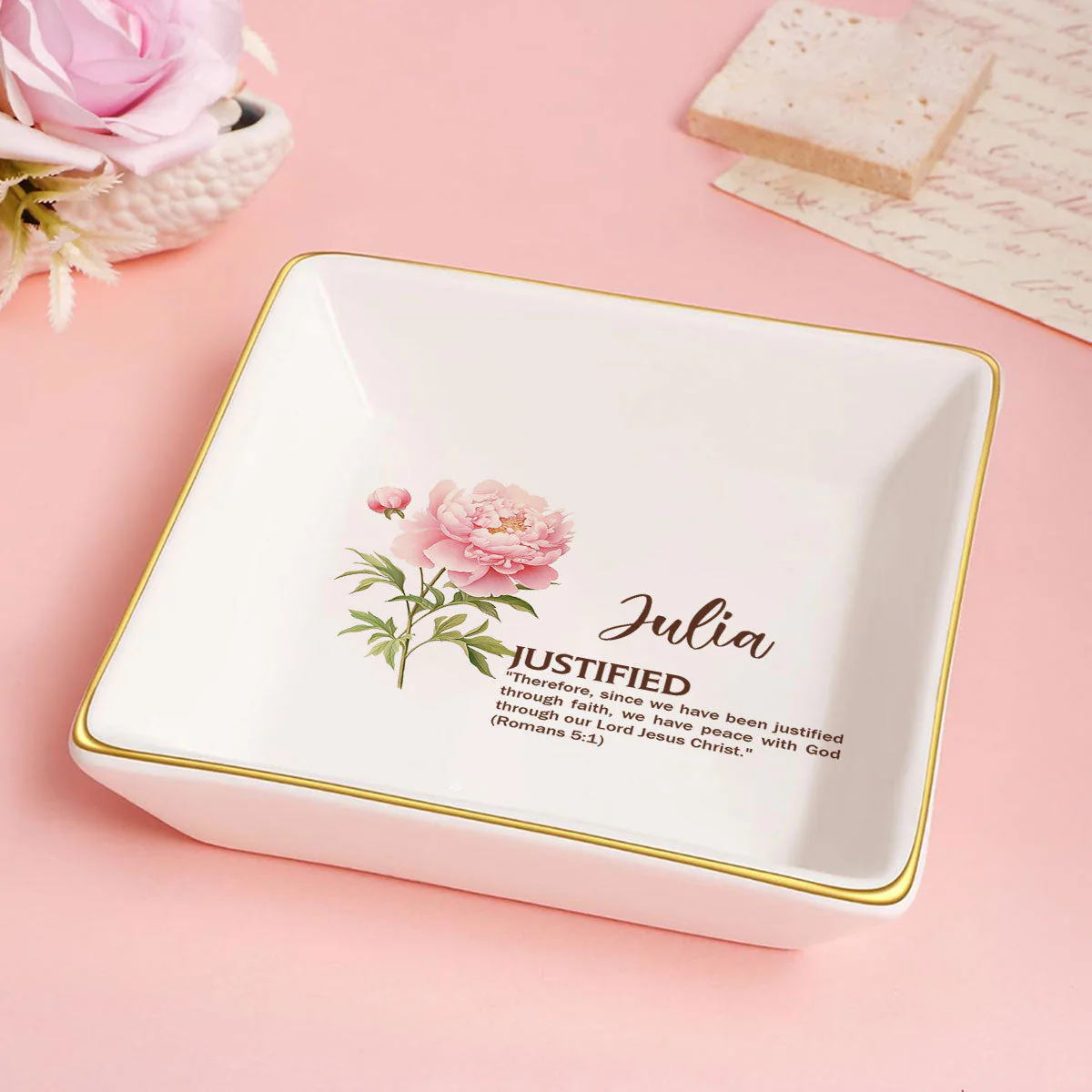 Meaning Of Your Name - Personalized Jewelry Dish - Gift For Grandma, Mom, Girlfriend, Wife, Bestie, Sister - NH96 - Image 5