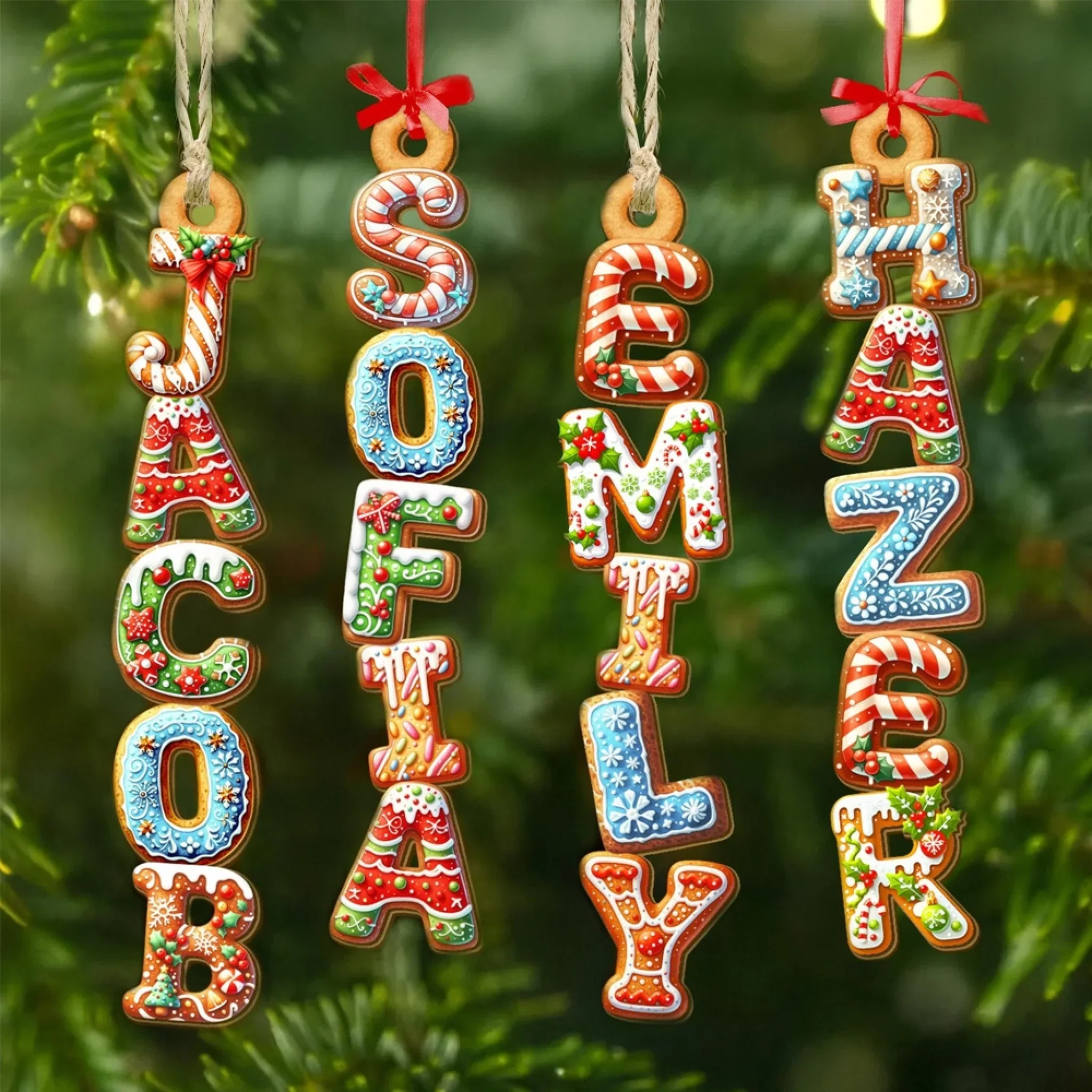 Merry Christmas To All Custom Letters 2025 - Personalized Acrylic Ornament - Christmas Gift For Family Members NA94