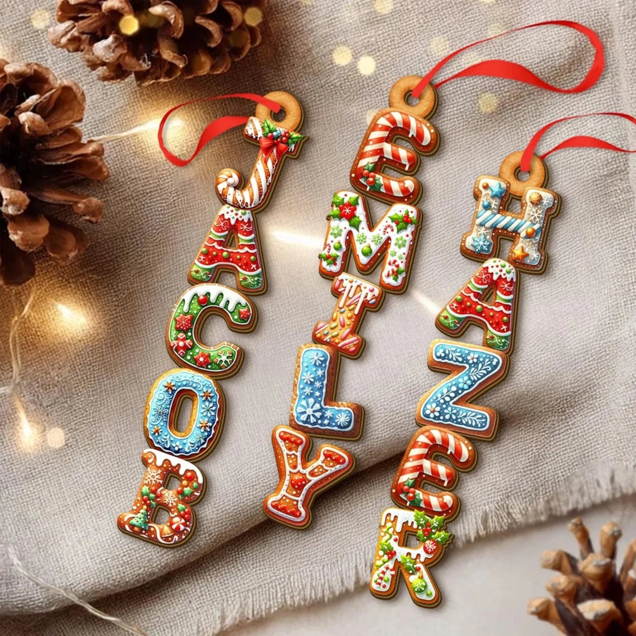 Merry Christmas To All Custom Letters 2025 - Personalized Acrylic Ornament - Christmas Gift For Family Members NA94 - Image 2