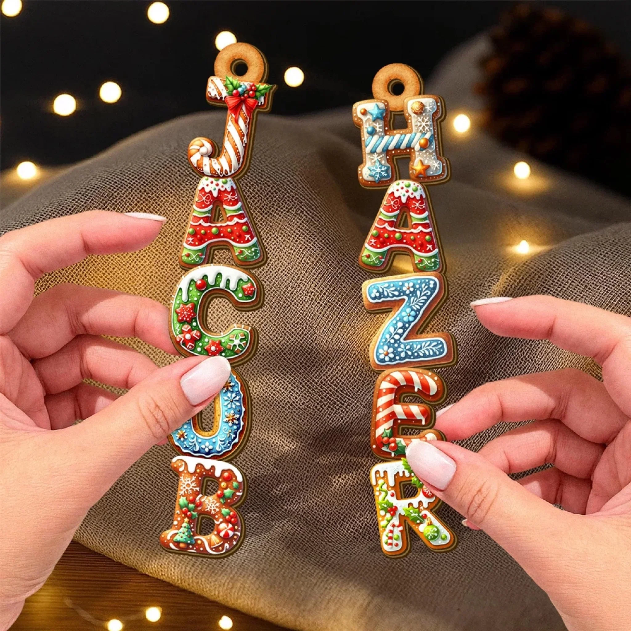 Merry Christmas To All Custom Letters 2025 - Personalized Acrylic Ornament - Christmas Gift For Family Members NA94 - Image 3