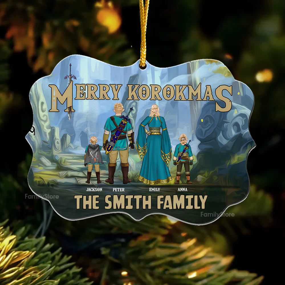 Zelda Merry Korokmas - Christmas Gift For Family Members - Personalized Acrylic Ornament  - CL07 NA94 - Image 3