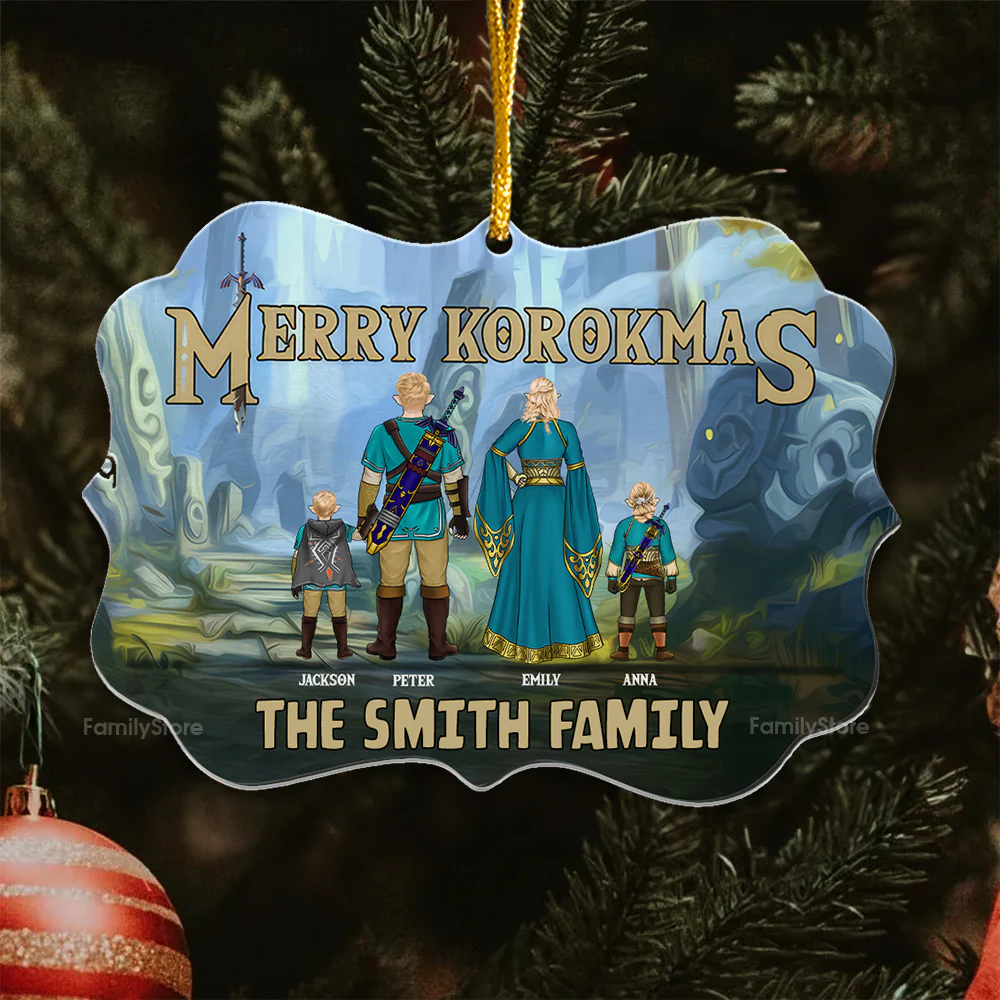 Zelda Merry Korokmas - Christmas Gift For Family Members - Personalized Acrylic Ornament  - CL07 NA94 - Image 4