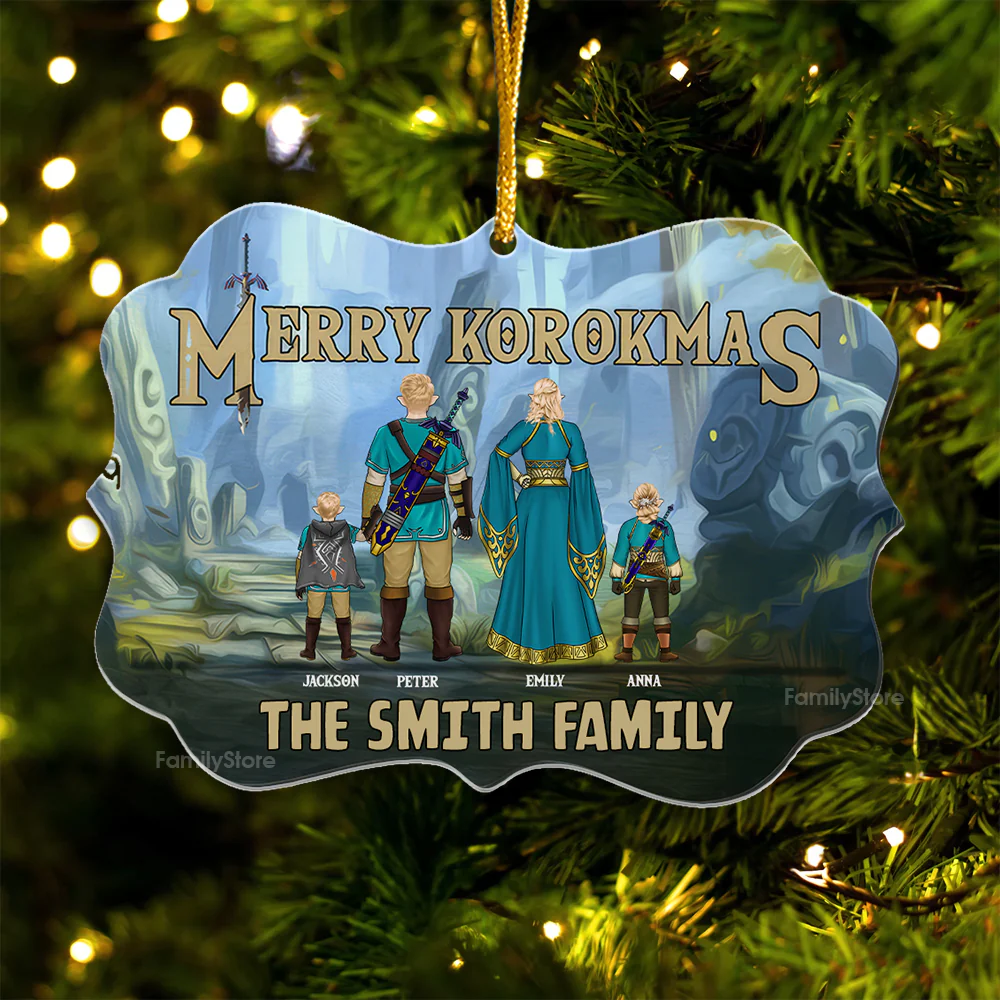 Zelda Merry Korokmas - Christmas Gift For Family Members - Personalized Acrylic Ornament  - CL07 NA94 - Image 5