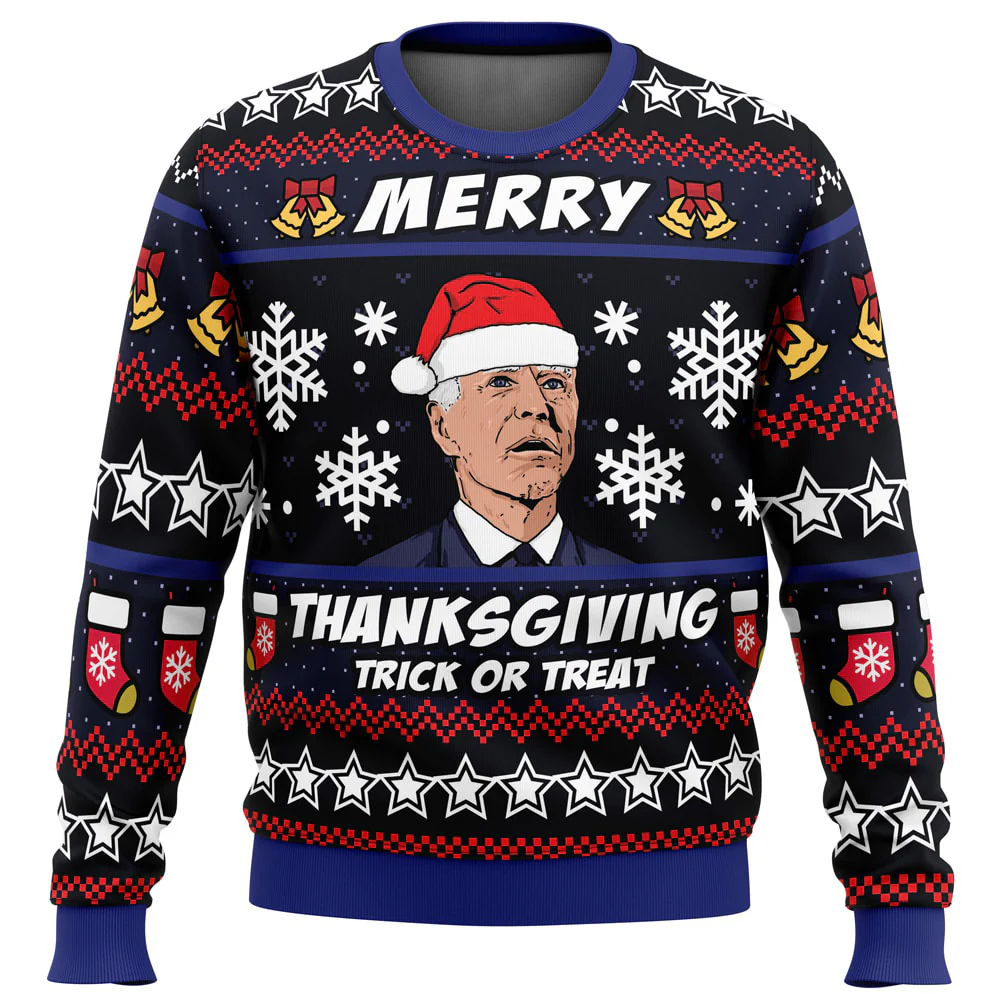 Merry Thanksgiving - Ugly Christmas Sweater - Funny Gifts | HH01