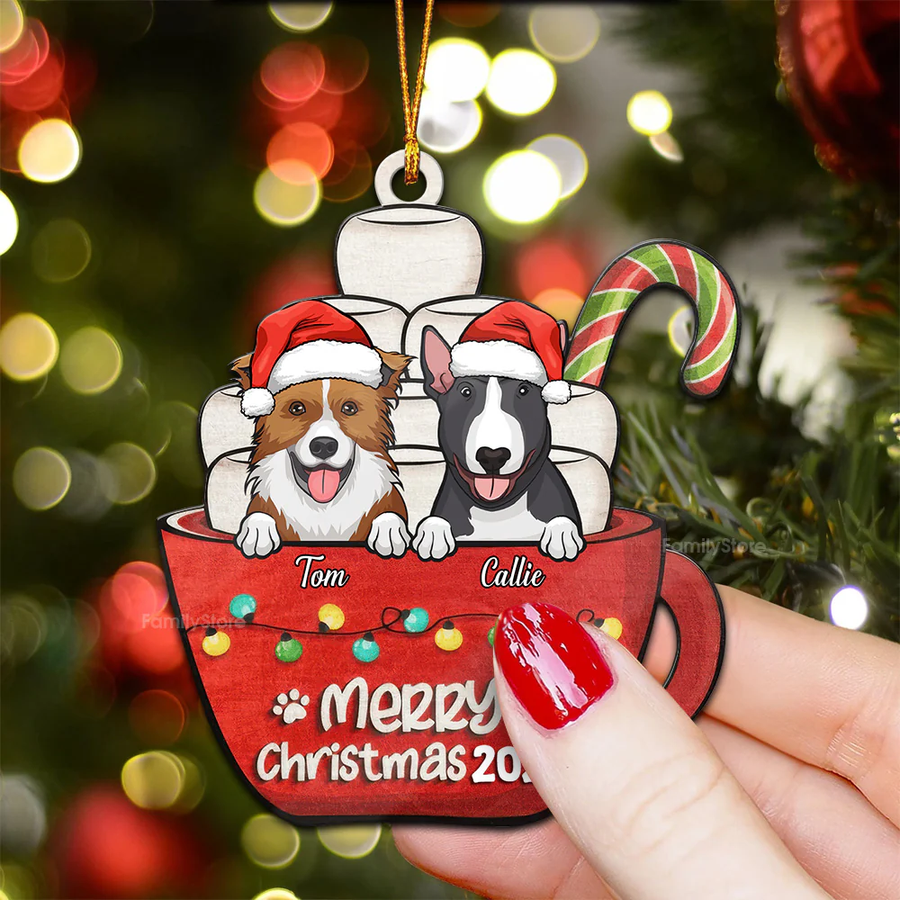 Merry Woofmas Have A Sweet Pawlidays - Gift For Dog Lover, Pet Lovers - Personalized Wood Ornament - CLP09 NH96 - Image 4