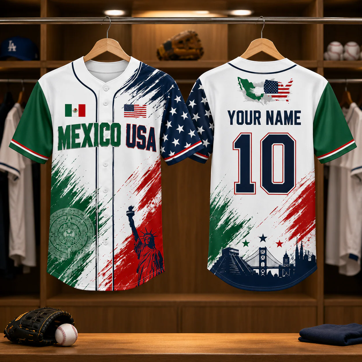 Mexico And USA Global Football Tournament 2026 - Personalized Baseball Jersey For Adult, Kid - Gifts For Soccer Lovers, Sport Fans - Image 5