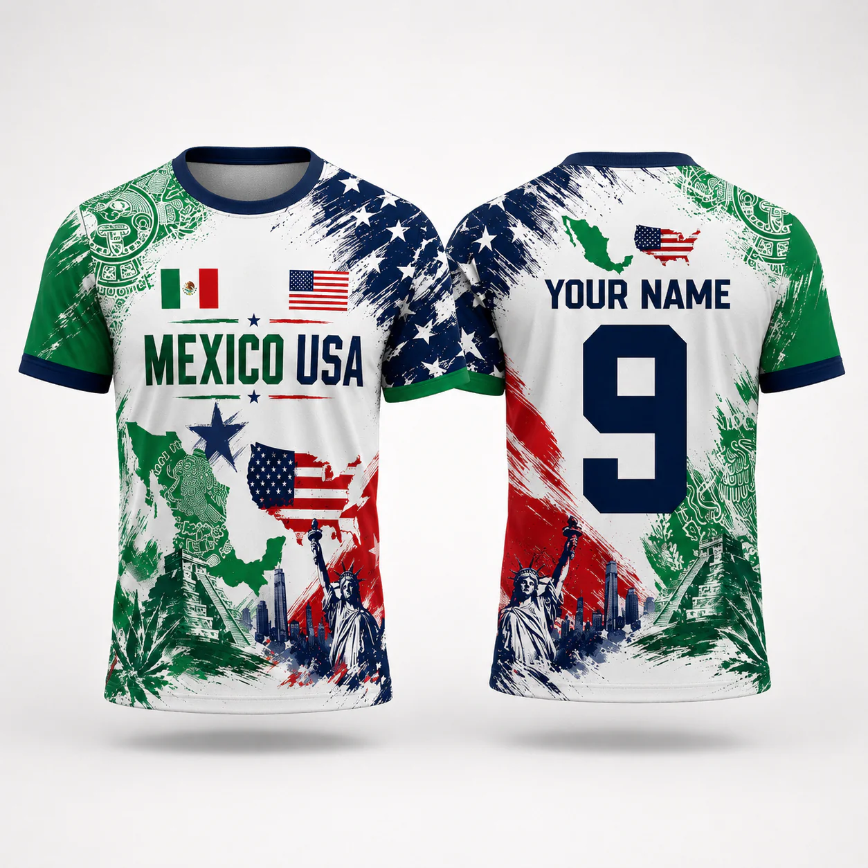Mexico And USA Global Football Tournament 2026 - Personalized Soccer Jersey - Gift For Soccer Lovers, Sport Fans - Image 4