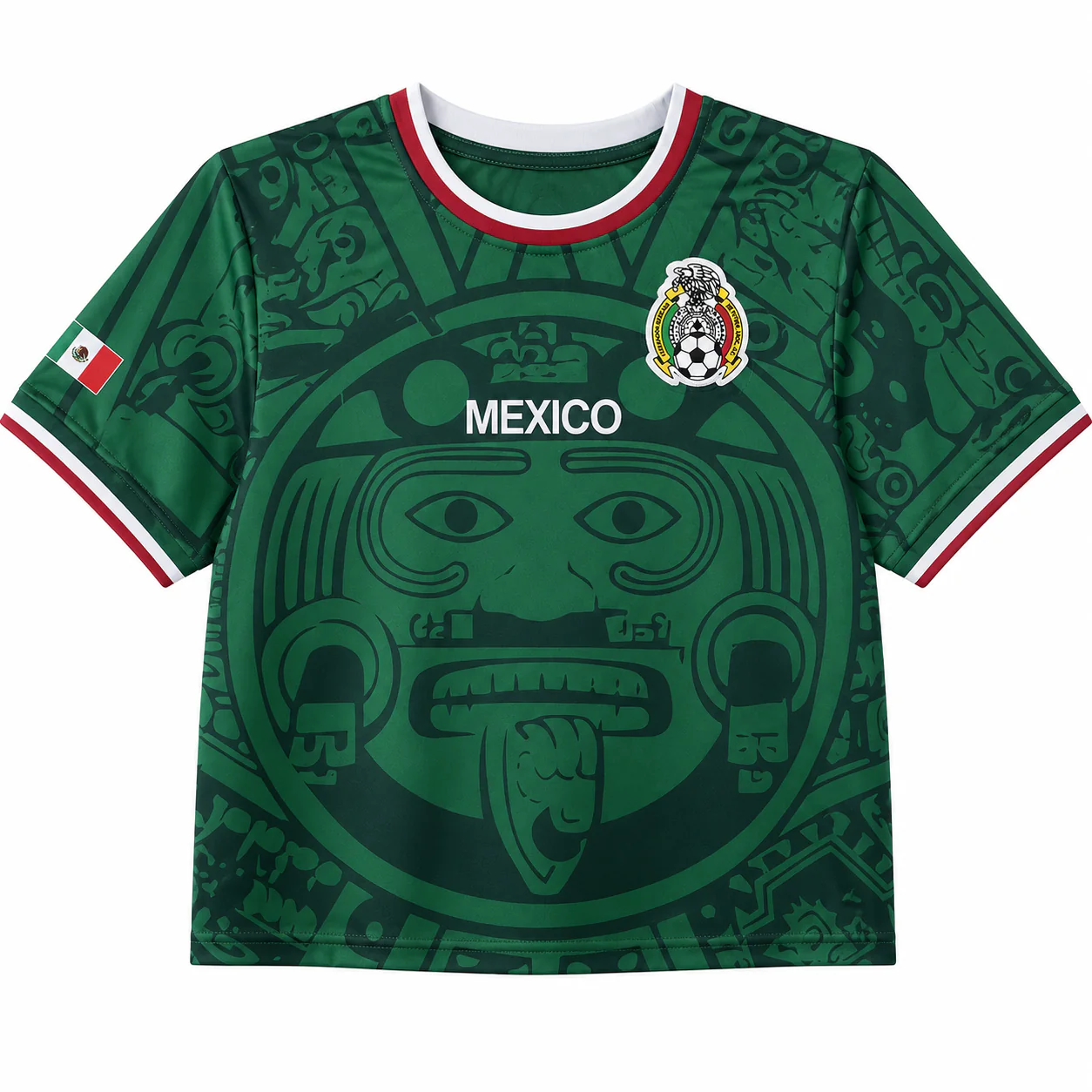 Mexico Authentic 1998 World Football - Personalized Soccer Jersey Crop Tee - Birthday Gifts For Football Lovers, Sports Fans, Sports Lovers - Image 4