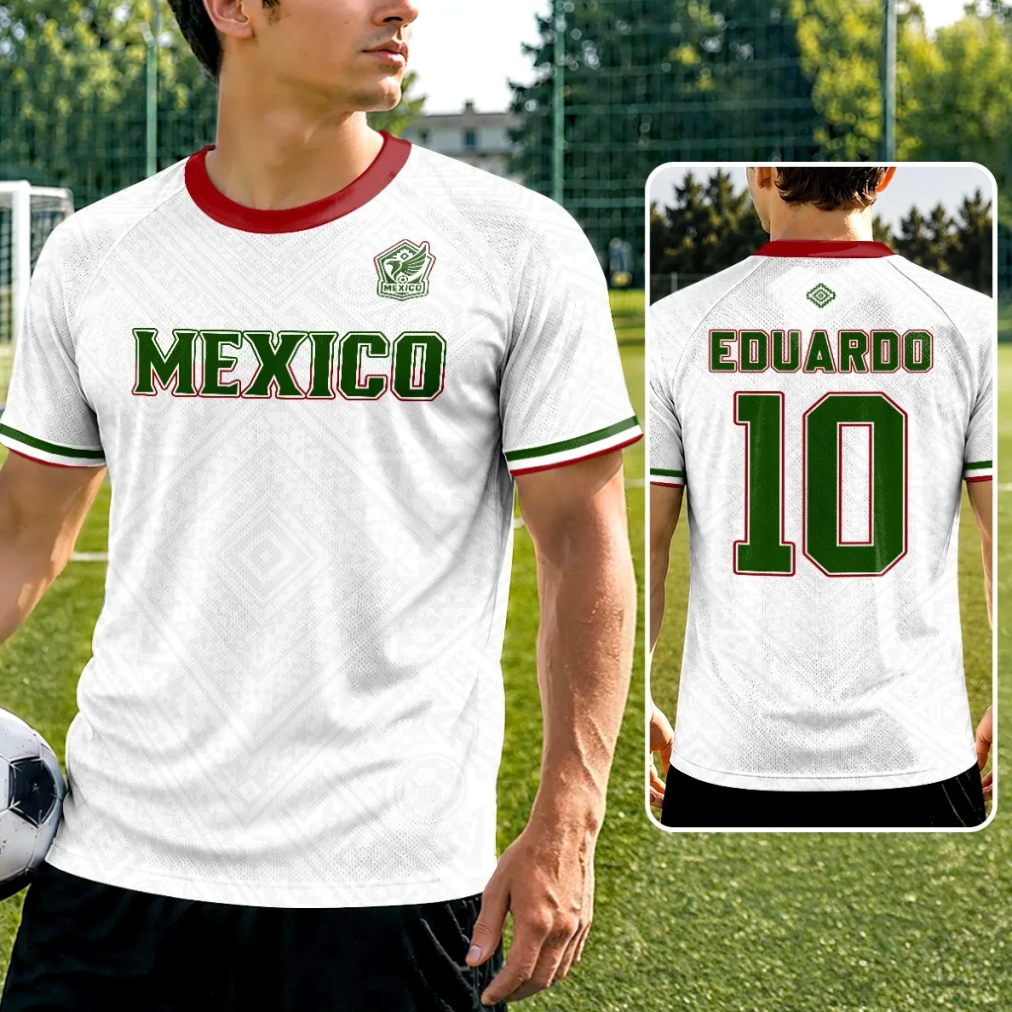Mexico Football Global Championships - Personalized Soccer Jersey - Gifts For Soccer Lovers
