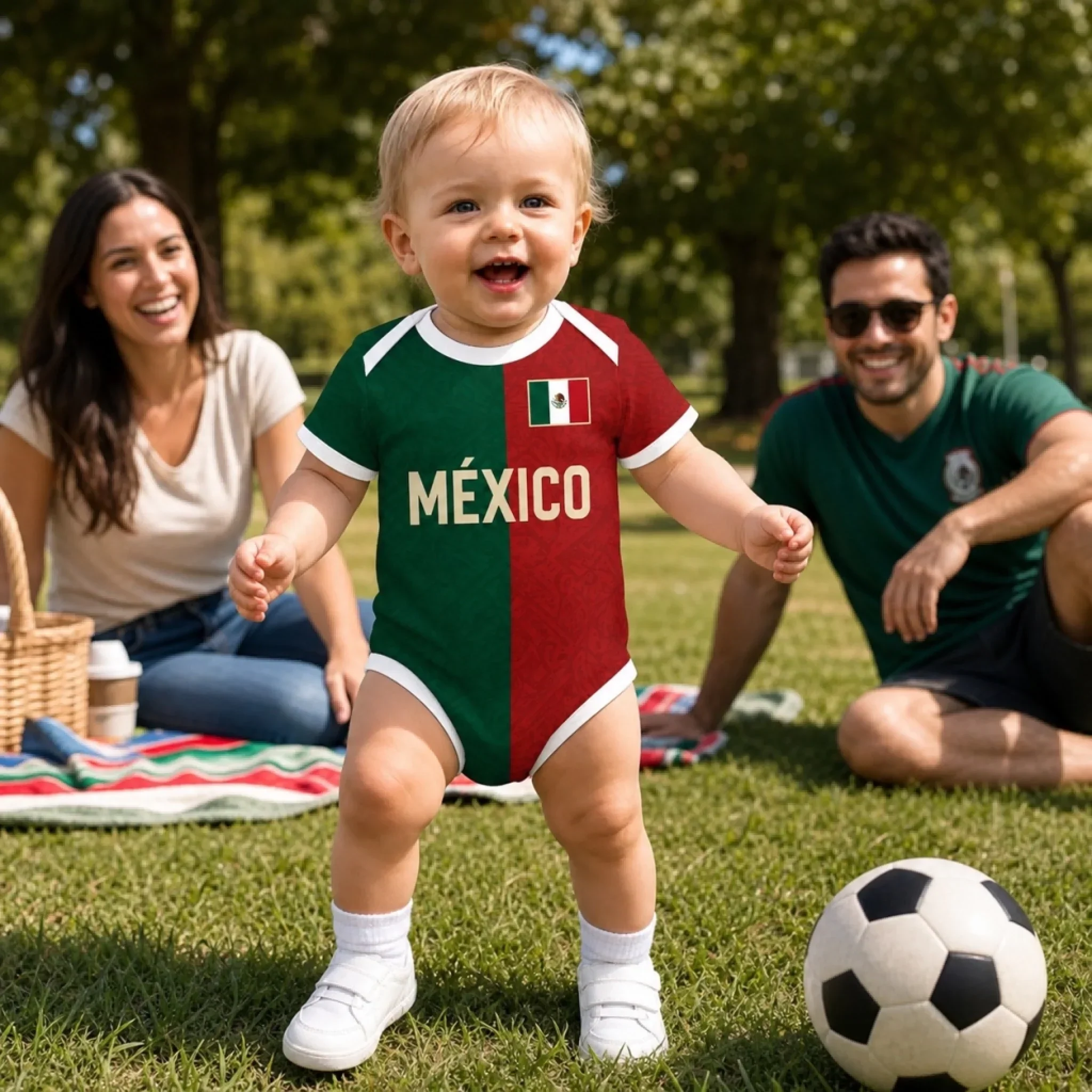Mexico Football International Soccer Tournament 2026 - Personalized Baby Jersey Bodysuit - Gifts For New Moms, New Dads, Soccer Lovers - Image 6