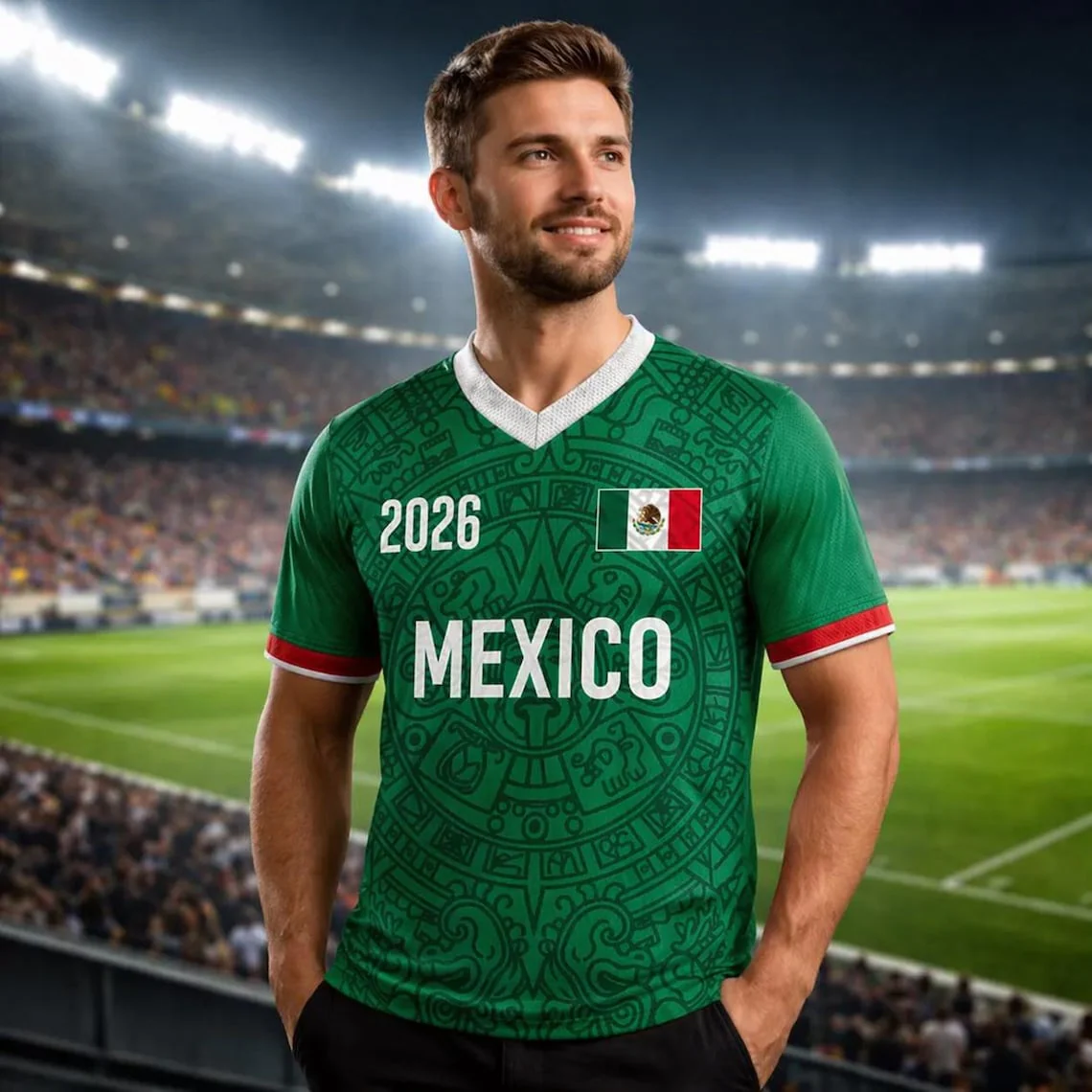 Mexico Football Team 2026 World Soccer Cup - Personalized Soccer Jersey - Gifts For Soccer Lovers, Sport Fans - Image 2