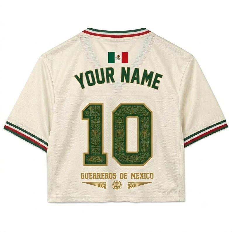 Mexico Soccer 2026 - Personalized Jersey Crop Tee - Birthday Gifts For Football Lovers, Sports Fans, Sports Lovers - Image 5