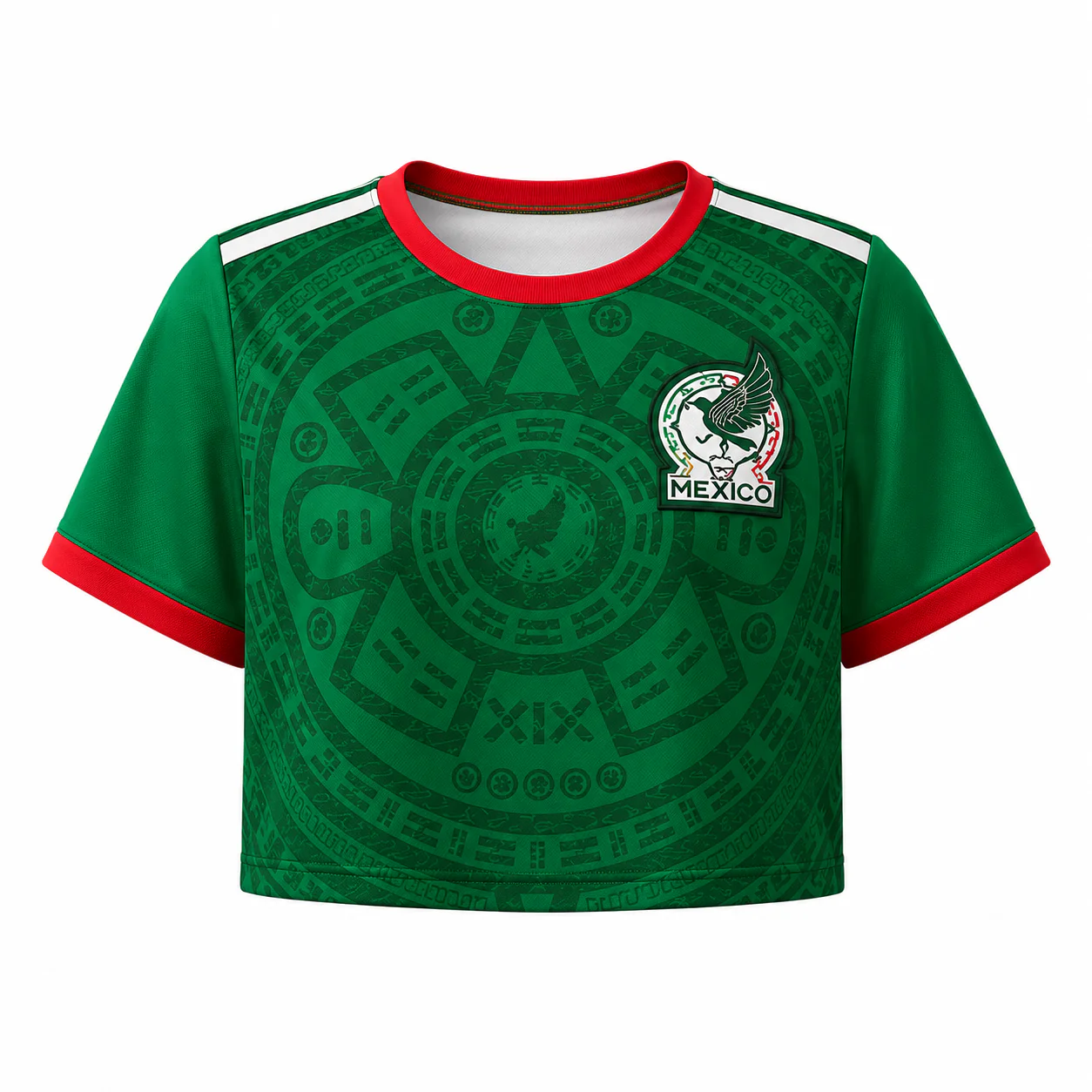 Mexico Soccer 2026 - Personalized Jersey Crop Tee - Birthday Gifts For Football Lovers, Sports Fans, Sports Lovers - Image 4