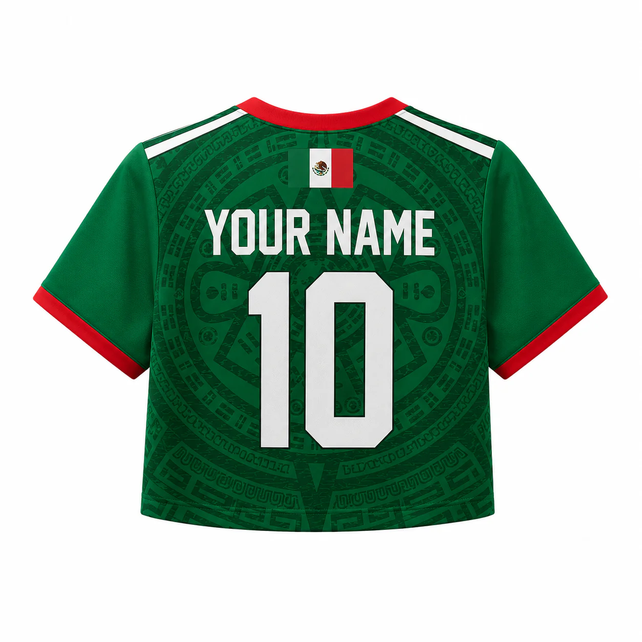 Mexico Soccer 2026 - Personalized Jersey Crop Tee - Birthday Gifts For Football Lovers, Sports Fans, Sports Lovers - Image 5