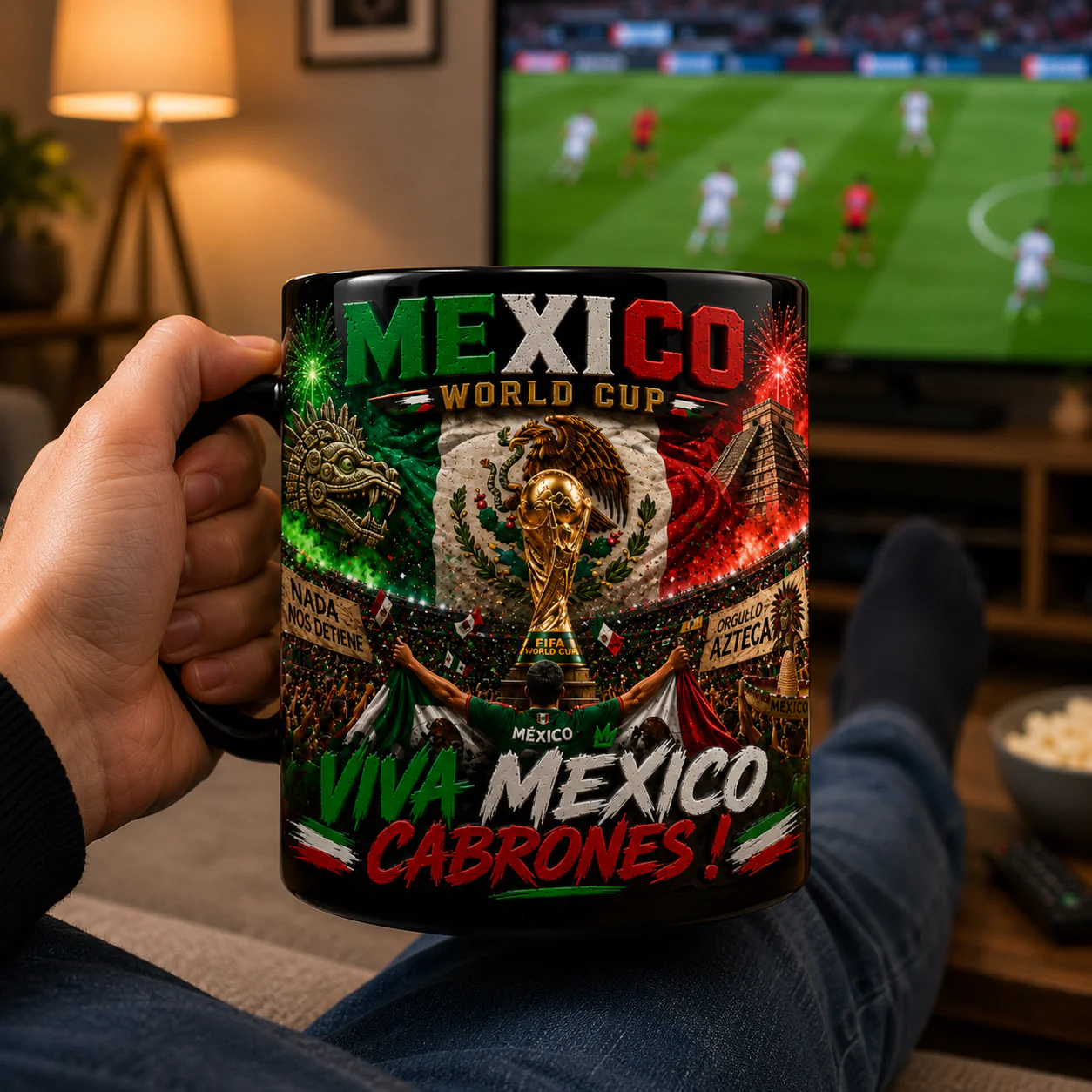 Mexico Soccer Championship 2026 - Accent Mug - Gifts For Football Lovers, Sports Fans, Sports Lovers - Image 2