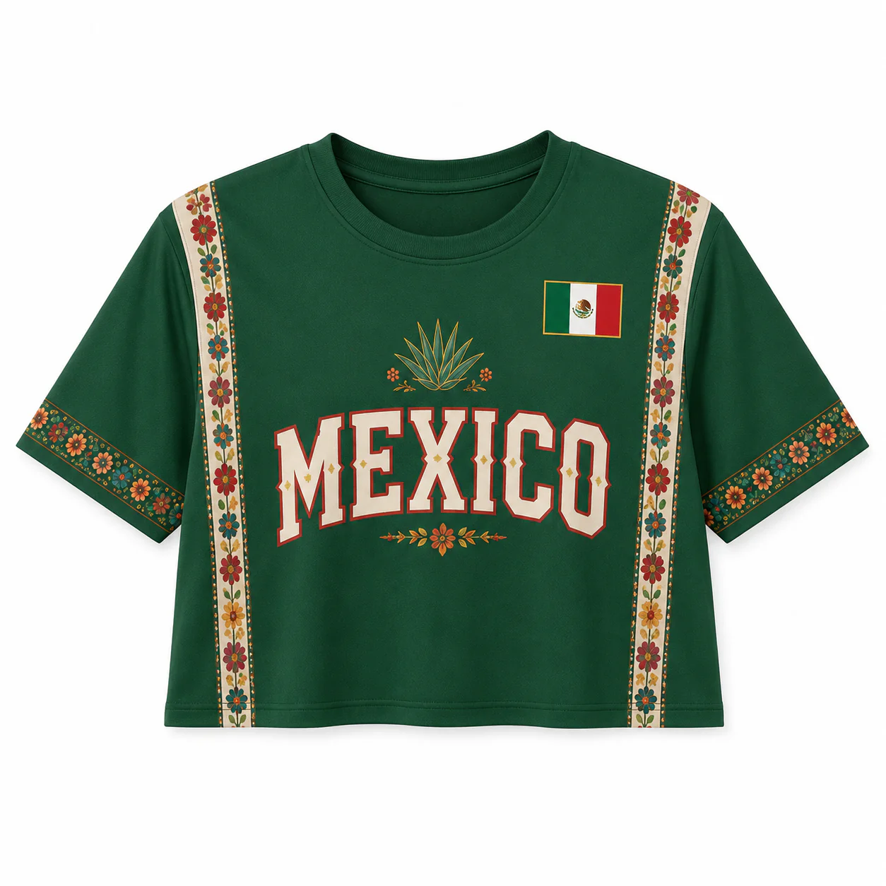 Mexico Soccer Championship 2026 - Personalized Jersey Crop Tee - Birthday Gifts For Football Lovers, Sports Fans, Sports Lovers - Image 4