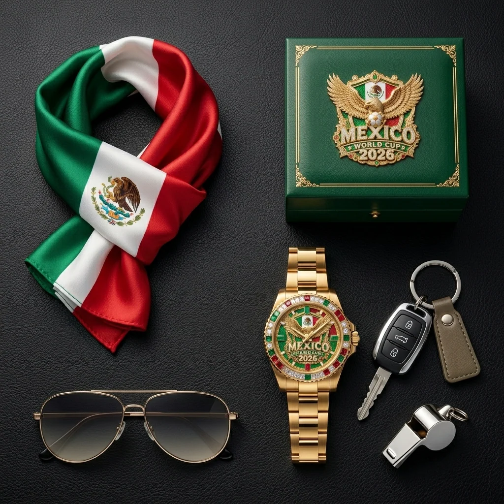 Mexico Soccer Team World Soccer 2026 - Personalized Men's Wrist Watch - Gifts For Football Lovers, Sports Fans - Image 5