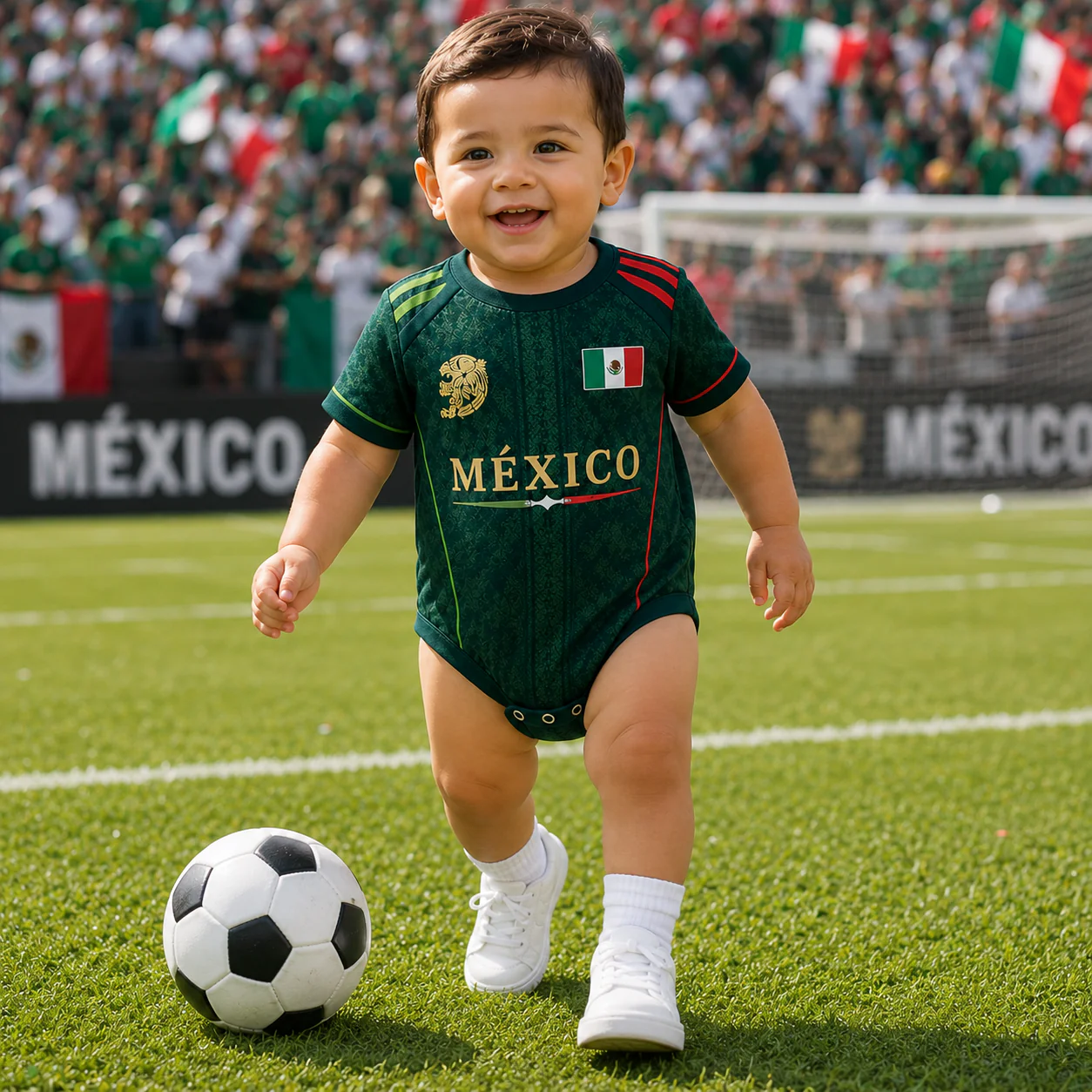 Mexico World Football 2026 -Personalized Baby Bodysuit - Gifts For New Moms, New Dads, Soccer Lovers - Image 6