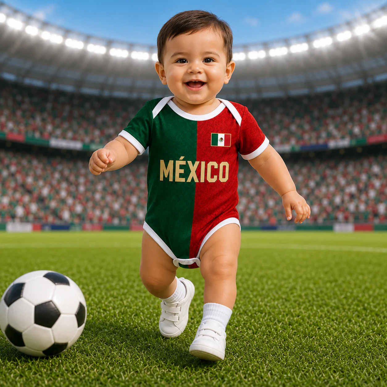 Mexico World Football 2026 - Personalized Baby Jersey Bodysuit - Gift For Baby Shower, New Moms, New Dads - Image 2