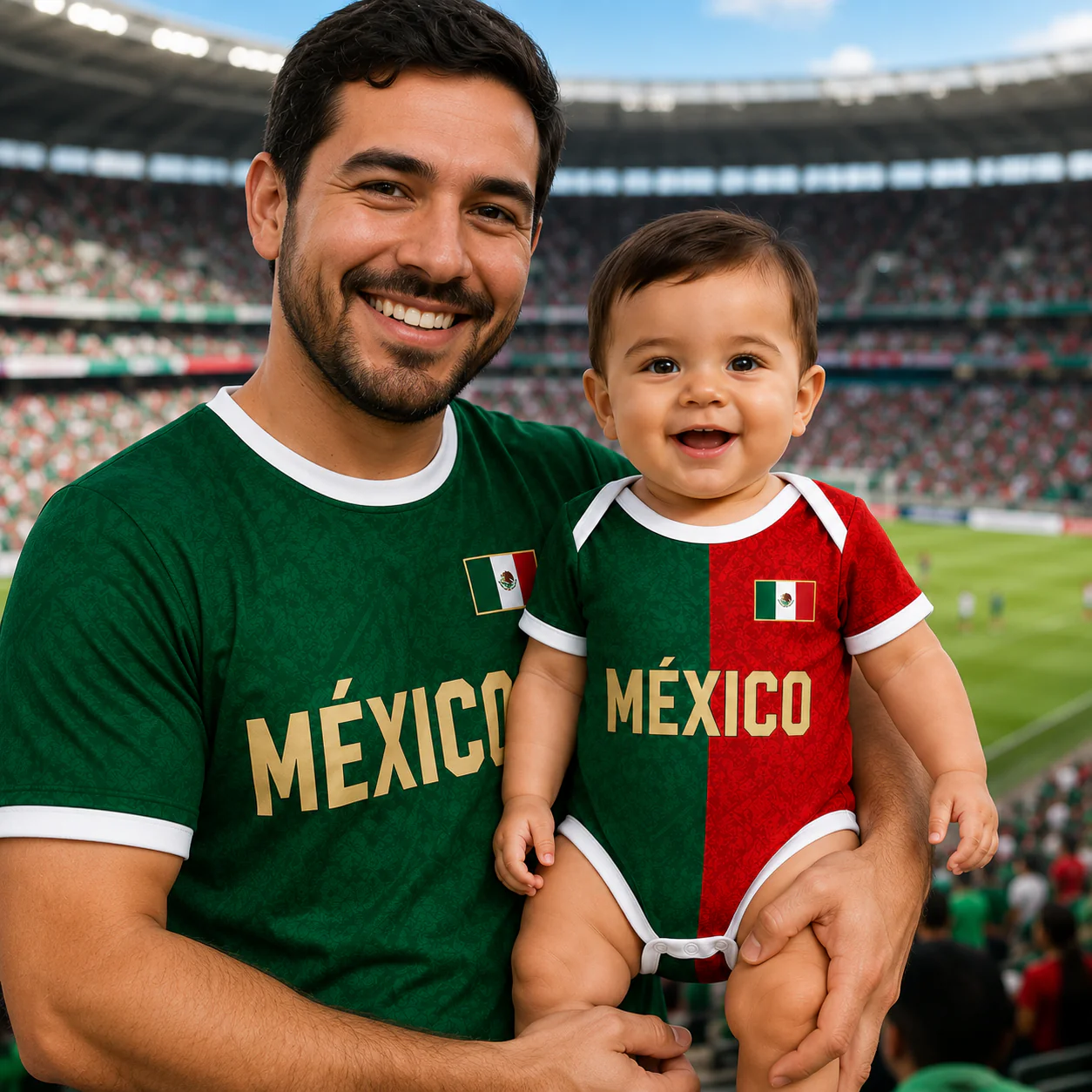 Mexico World Football 2026 - Personalized Baby Jersey Bodysuit - Gift For Baby Shower, New Moms, New Dads - Image 4